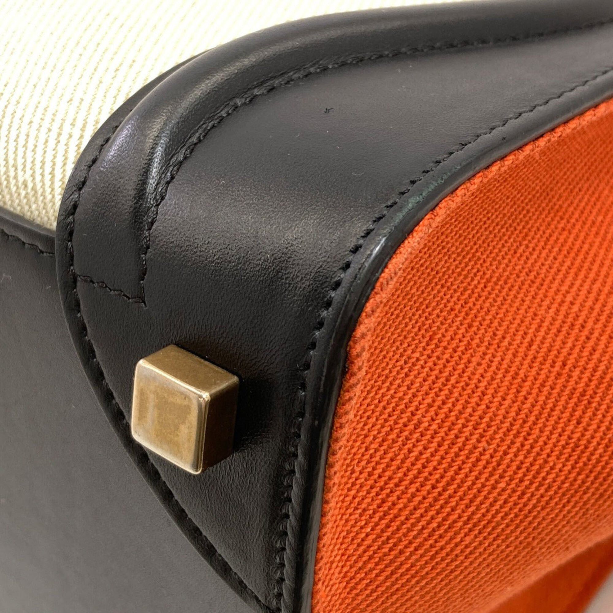 Celine Celine Luggage Micro Handbag, Canvas/Leather, Women's CELINE Size ONE SIZE - 24 Thumbnail