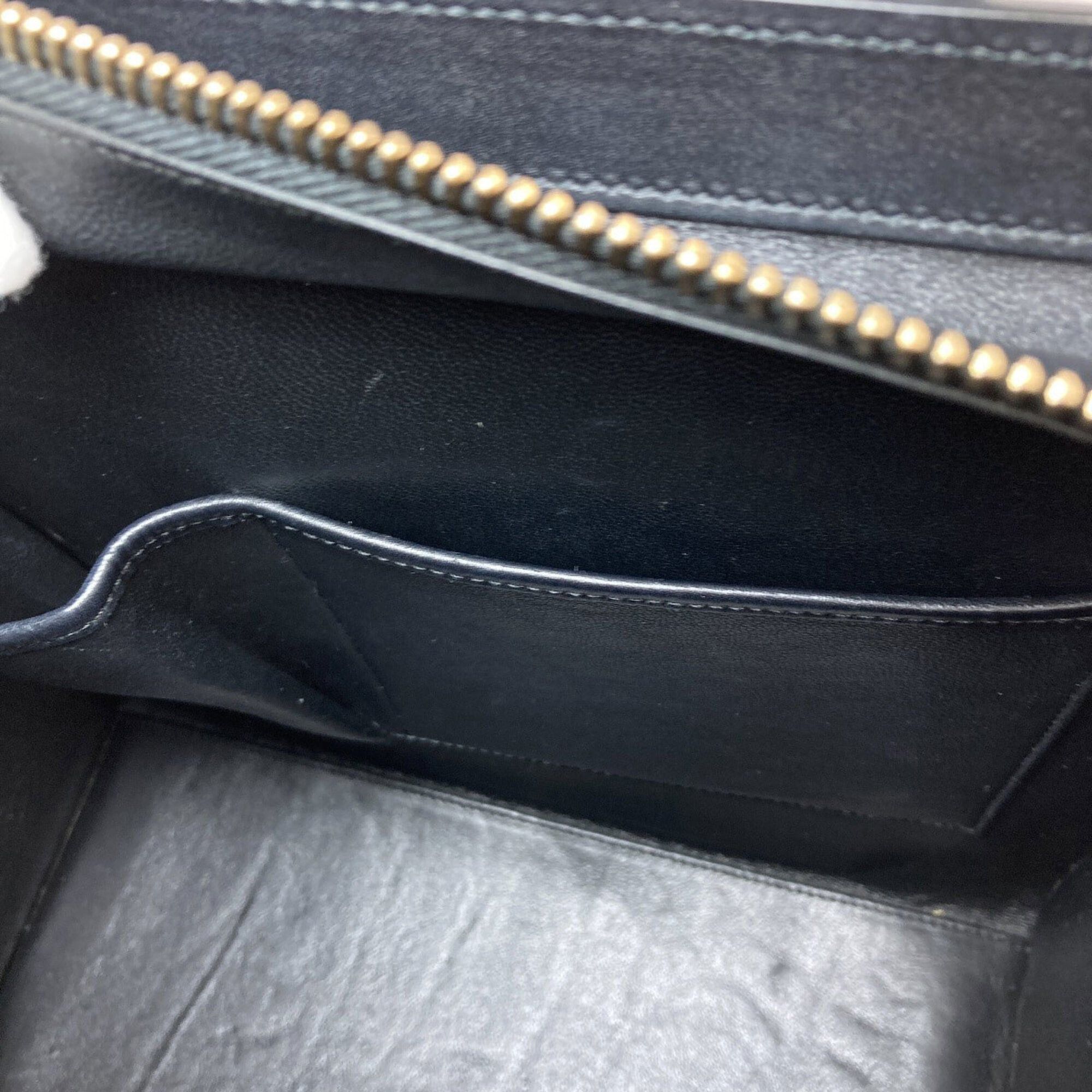 Celine Celine Luggage Micro Handbag, Canvas/Leather, Women's CELINE Size ONE SIZE - 13 Thumbnail