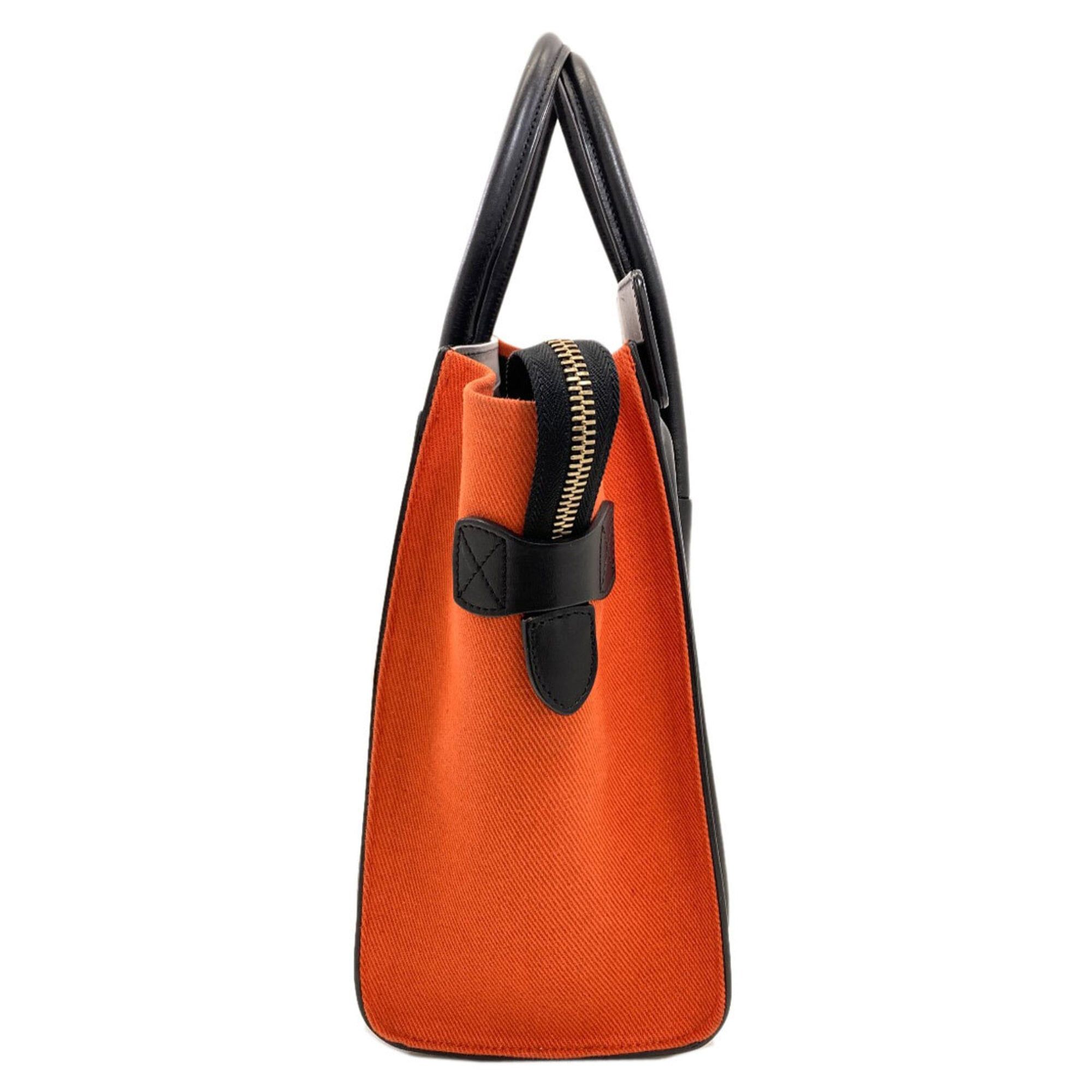 Celine Celine Luggage Micro Handbag, Canvas/Leather, Women's CELINE Size ONE SIZE - 3 Thumbnail