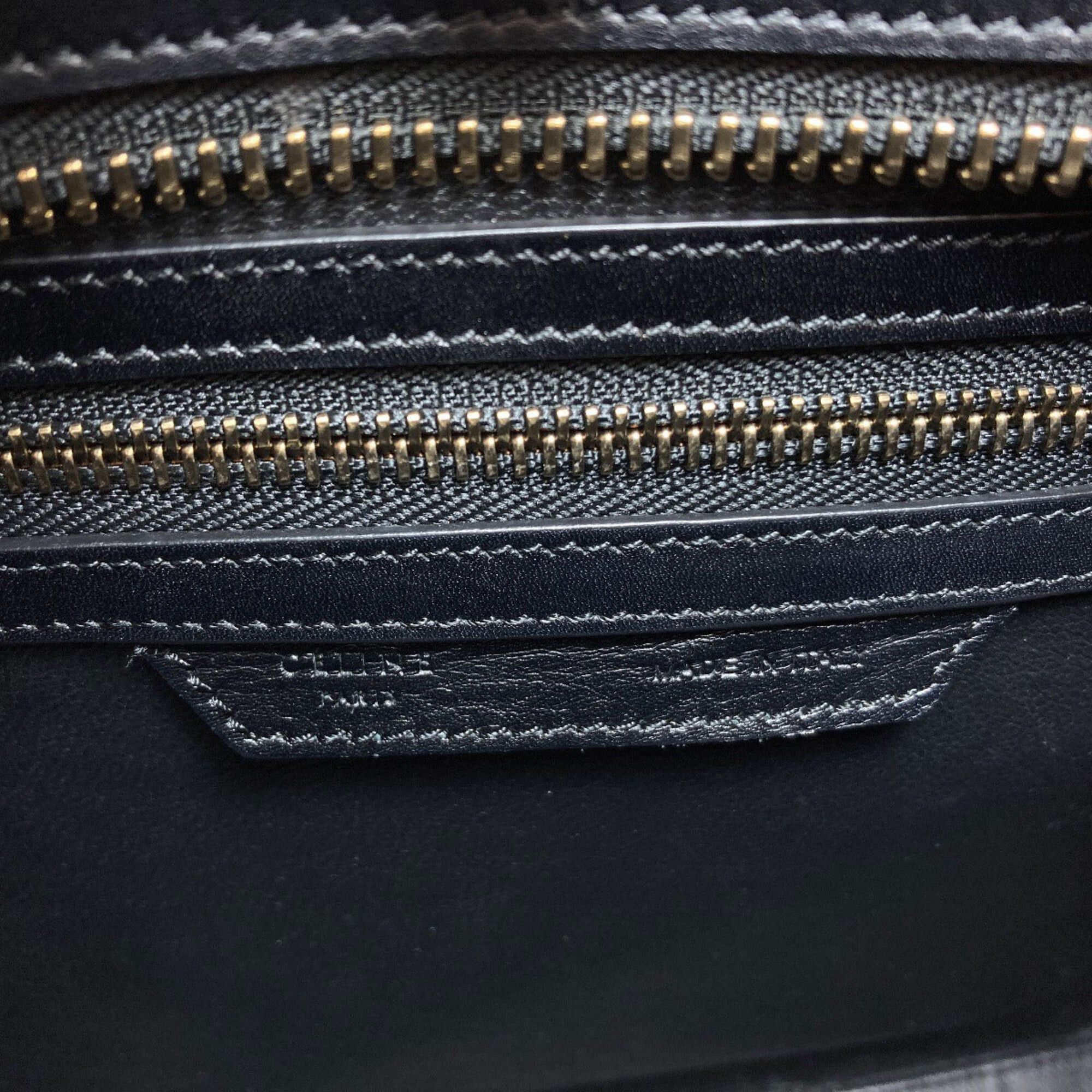 Celine Celine Luggage Micro Handbag, Canvas/Leather, Women's CELINE Size ONE SIZE - 6 Thumbnail