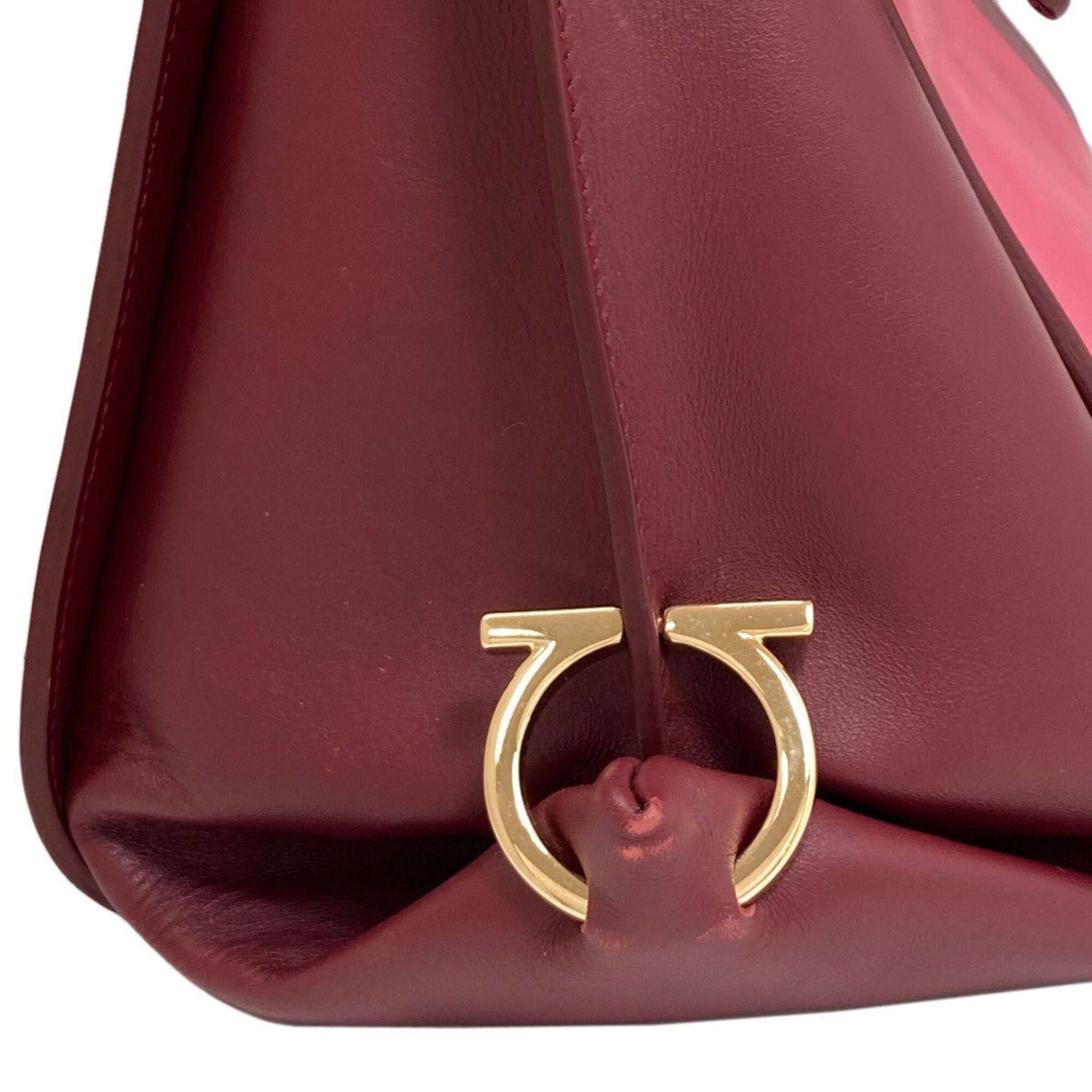 Salvatore Ferragamo Salvatore Ferragamo Sofia Gancini Hardware Handbag Leather Women's Size ONE SIZE - 21 Thumbnail