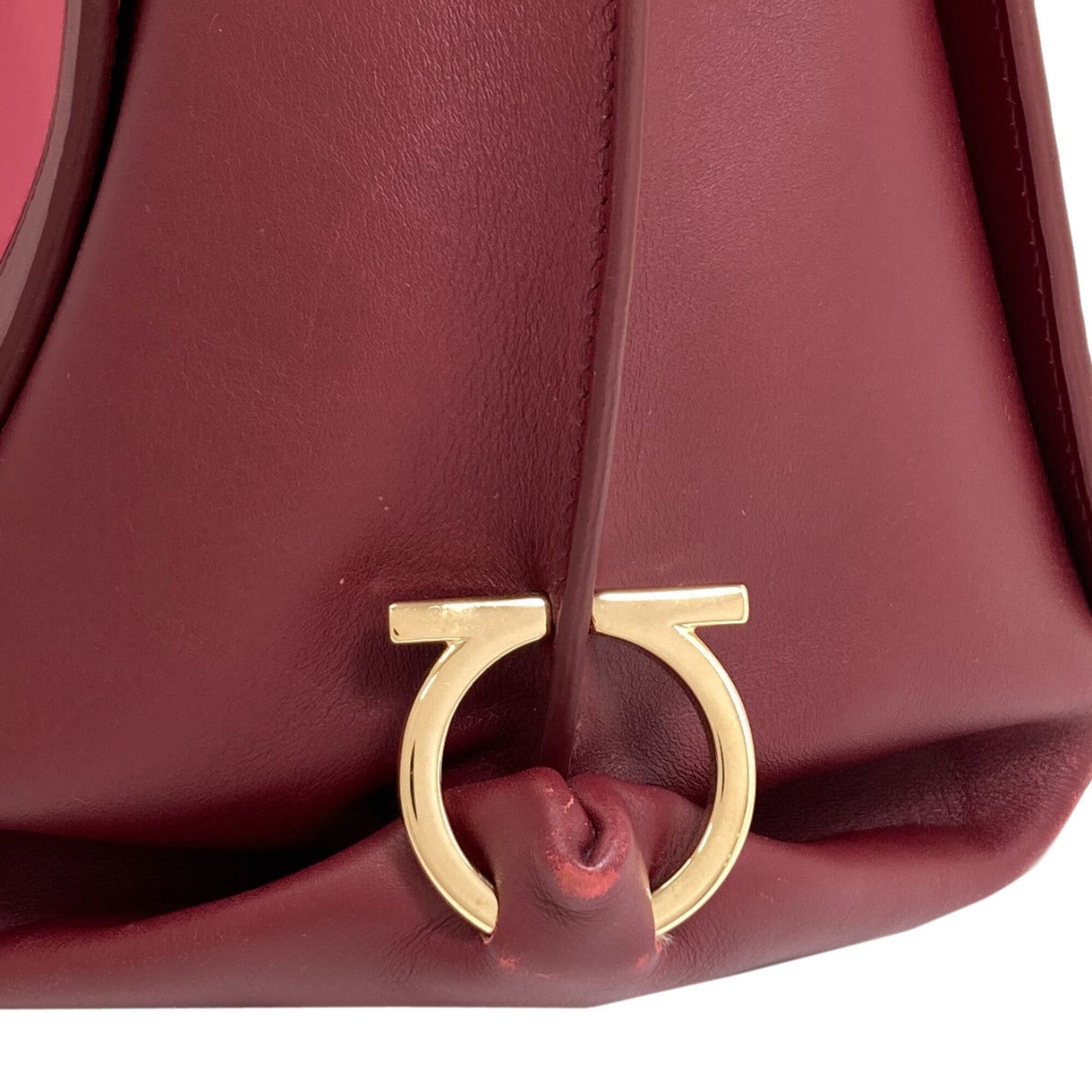 Salvatore Ferragamo Salvatore Ferragamo Sofia Gancini Hardware Handbag Leather Women's Size ONE SIZE - 20 Thumbnail