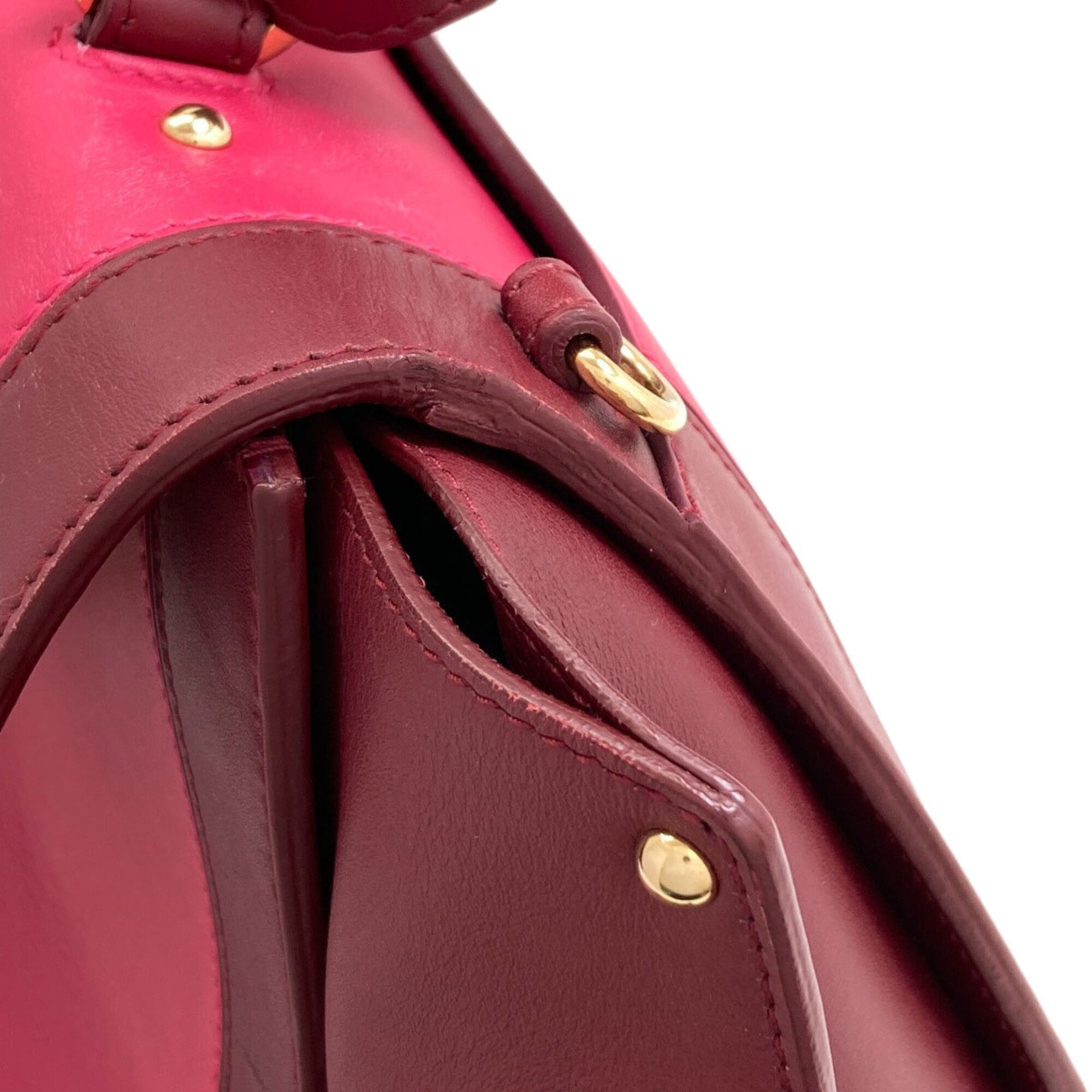 Salvatore Ferragamo Salvatore Ferragamo Sofia Gancini Hardware Handbag Leather Women's Size ONE SIZE - 18 Thumbnail