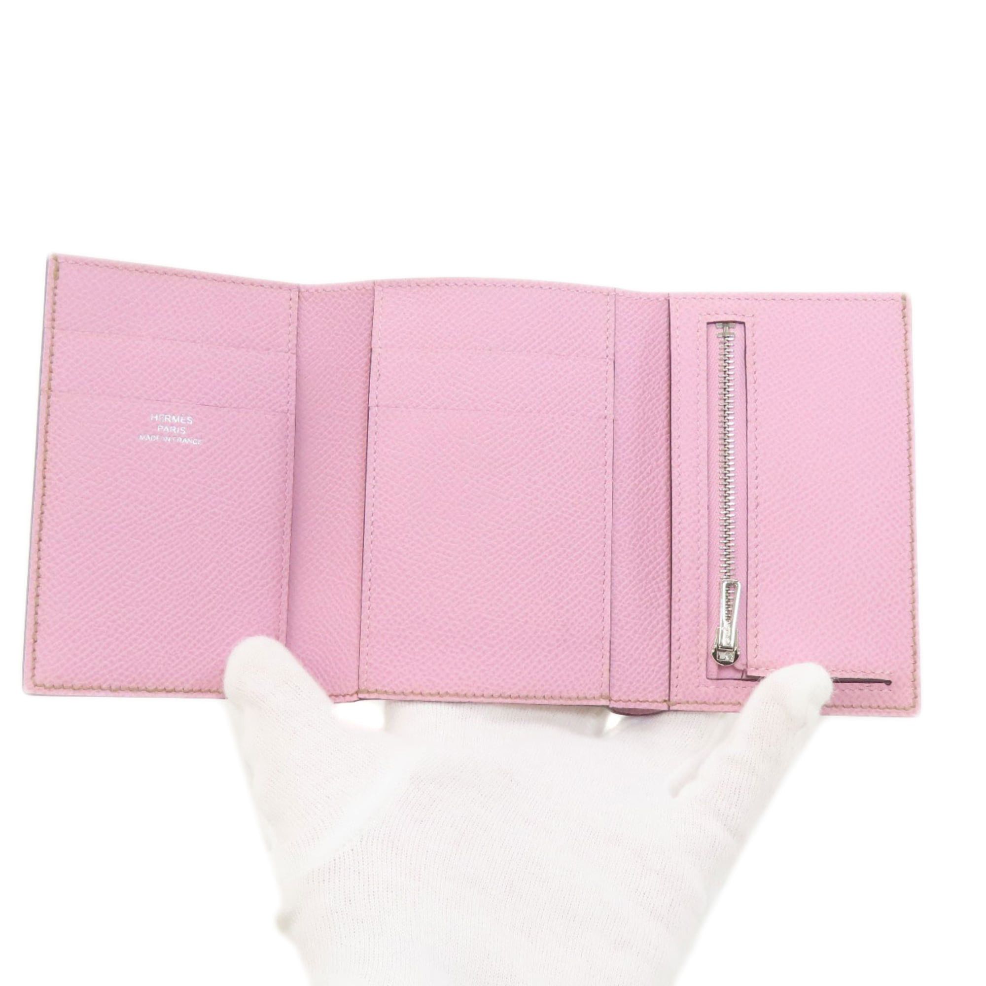 Hermes Hermes Bearn Combination Verso Silver Hardware Bi-fold Wallet Epsom Leather Women's HERMES Size ONE SIZE - 4 Thumbnail