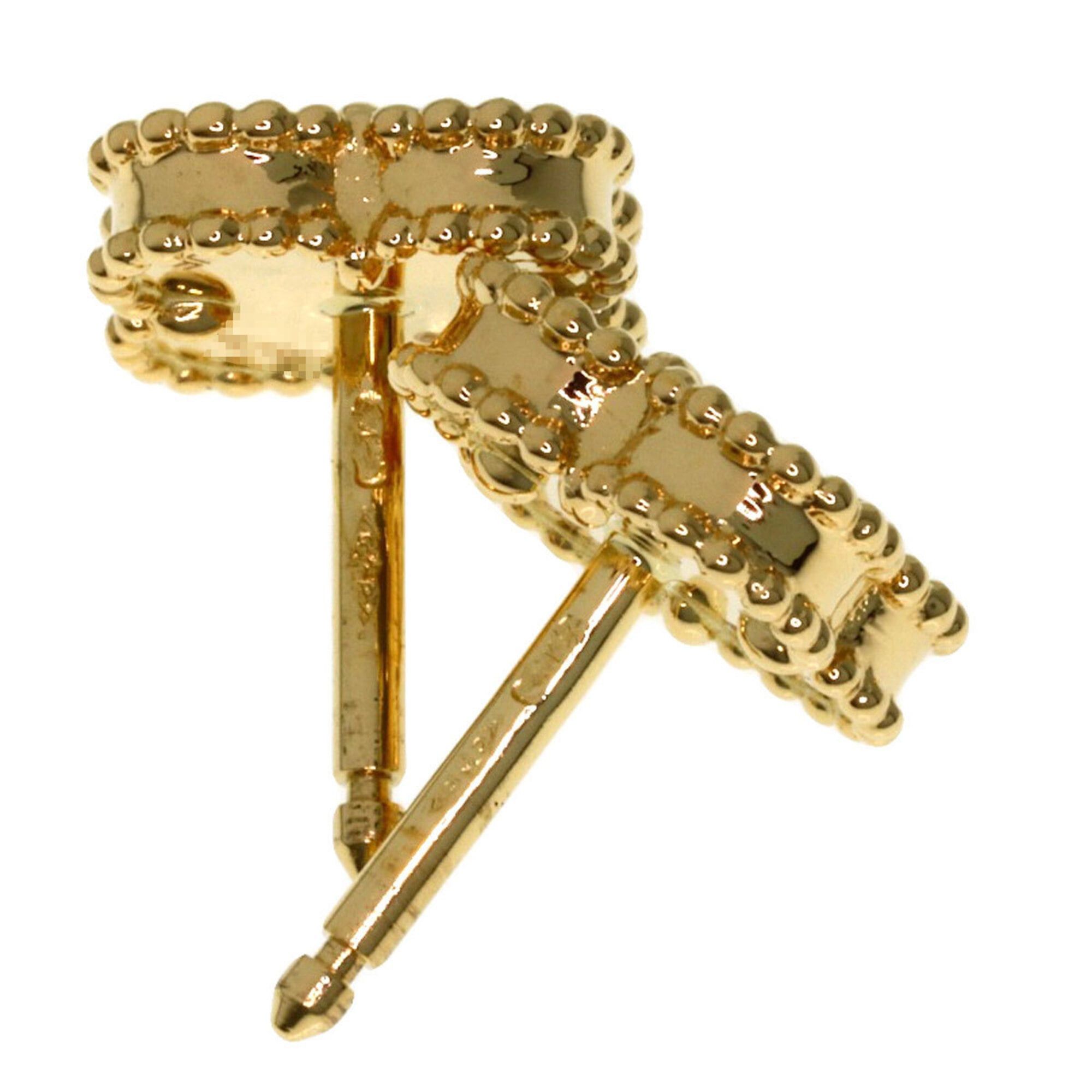 Van Cleef & Arpels Van Cleef & Arpels Sweet Alhambra Earrings, 18K Yellow Gold, Women's Size ONE SIZE - 4 Thumbnail