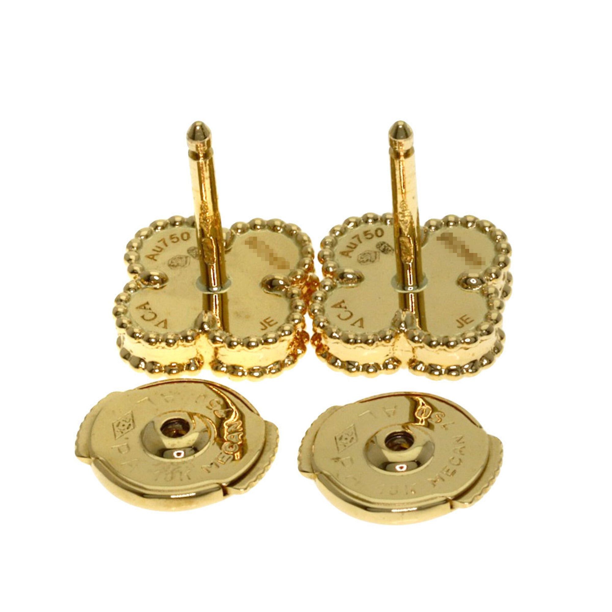 Van Cleef & Arpels Van Cleef & Arpels Sweet Alhambra Earrings, 18K Yellow Gold, Women's Size ONE SIZE - 3 Thumbnail