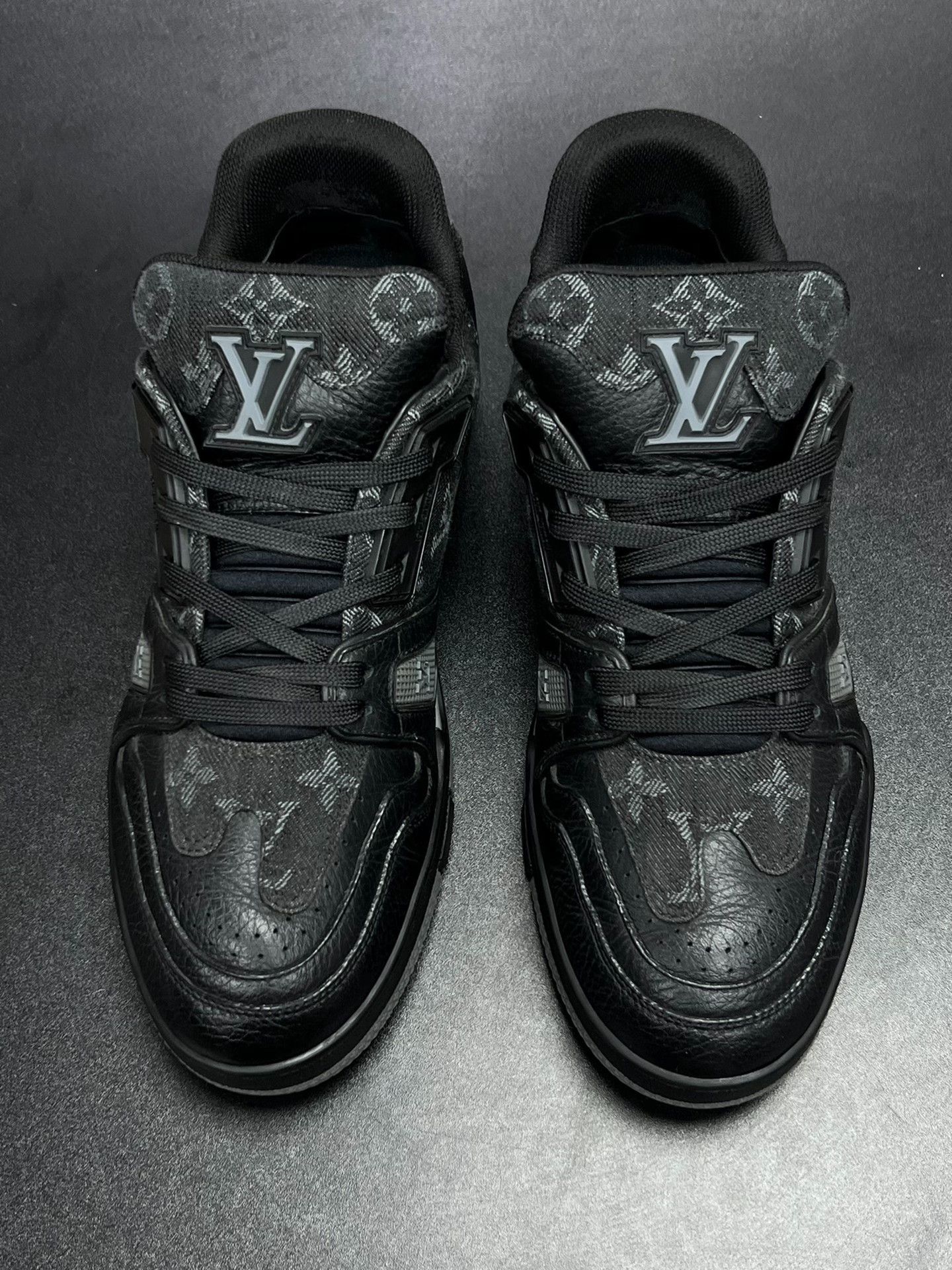 Louis Vuitton Louis Vuitton Training Denim Black Lowtop Sneakers 5.5 Men Size US 5.5 / EU 38 - 3 Thumbnail