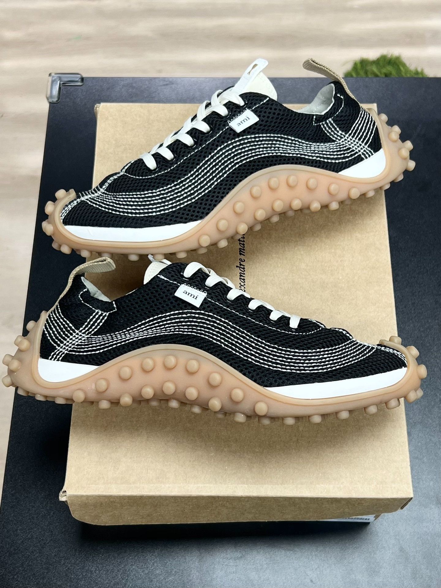 AMI AMI Casual Black Lowtop Sneakers 8 Men Size US 8 / EU 41 - 5 Thumbnail