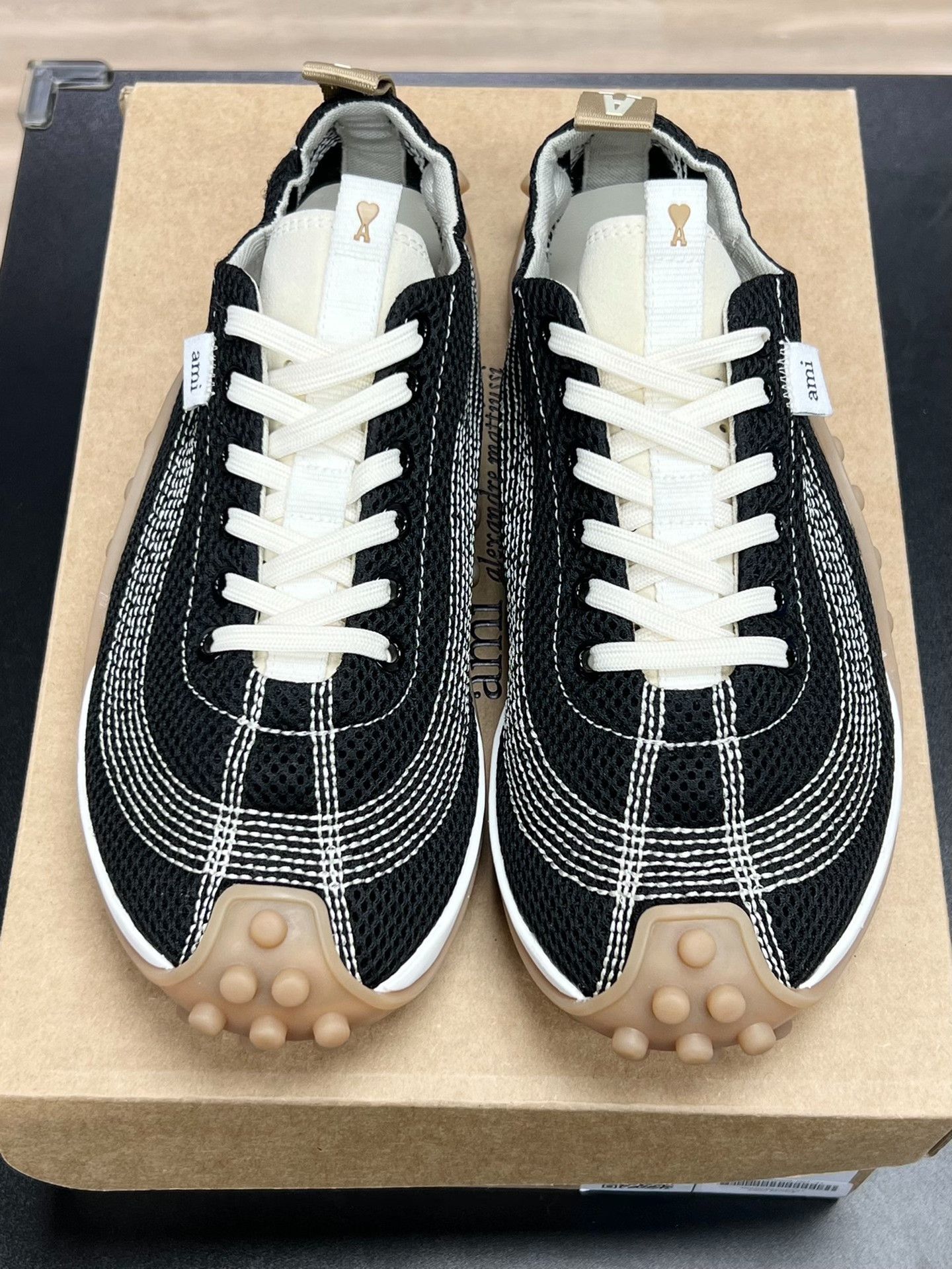 AMI AMI Casual Black Lowtop Sneakers 8 Men Size US 8 / EU 41 - 3 Thumbnail