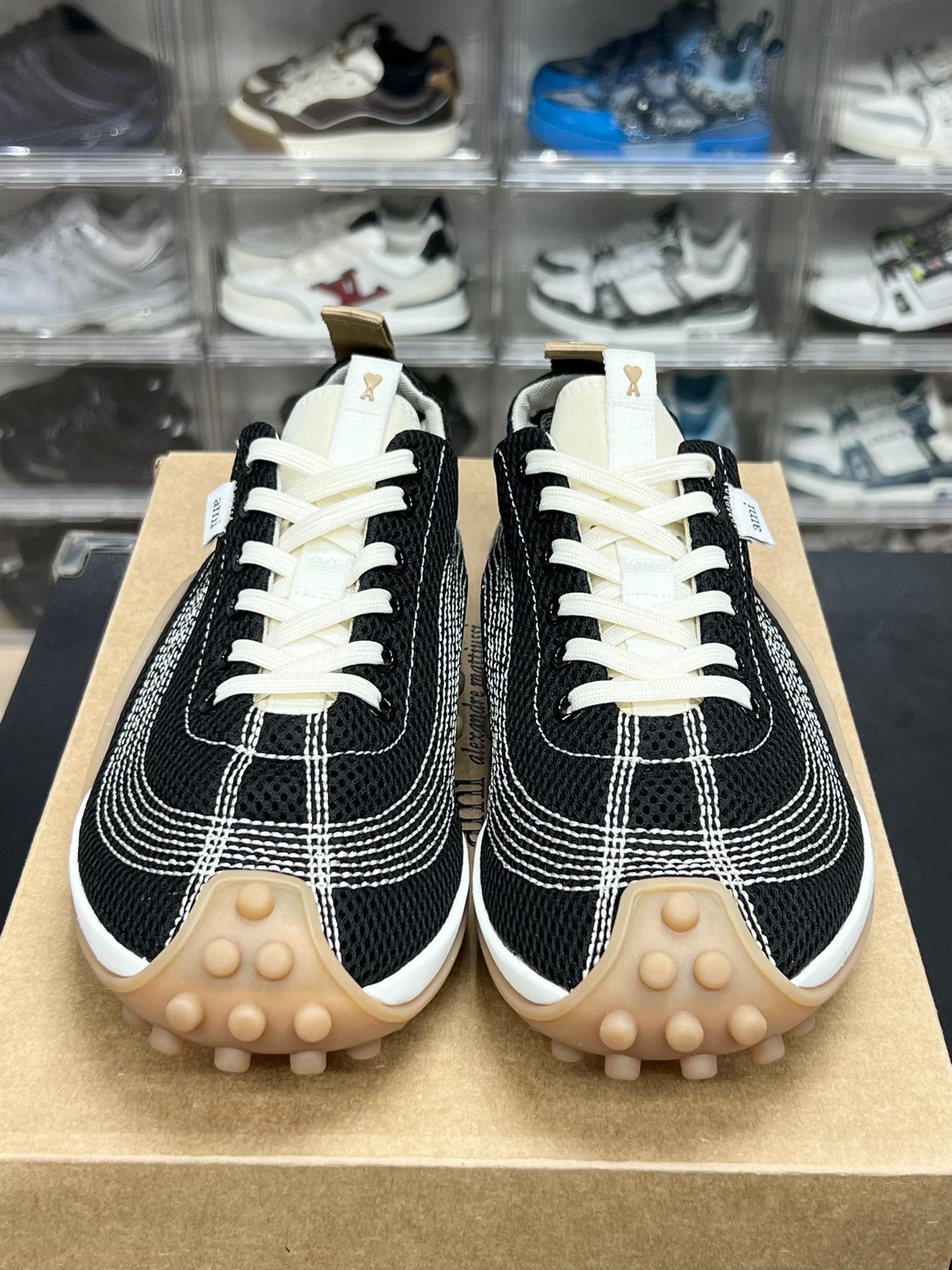 AMI AMI Casual Black Lowtop Sneakers 8 Men Size US 8 / EU 41 - 2 Thumbnail