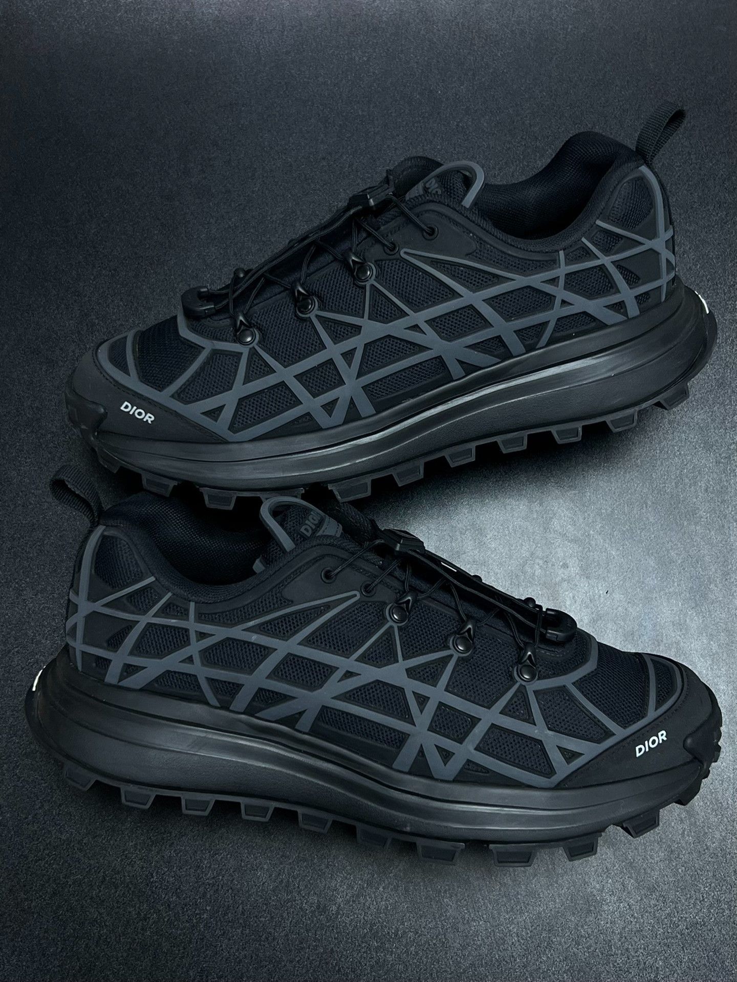 Dior Dior Printed Plaid Black Lowtop Sneakers 10 Men Size US 10 / EU 43 - 5 Thumbnail