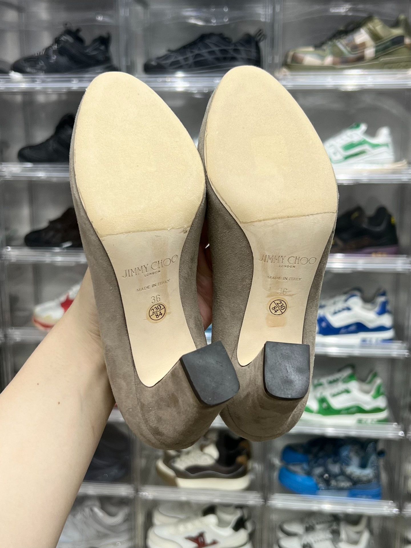 Jimmy Choo Jimmy Choo Beige Lowtop Sneakers us_6 Women Size US 6 / IT 36 - 7 Thumbnail