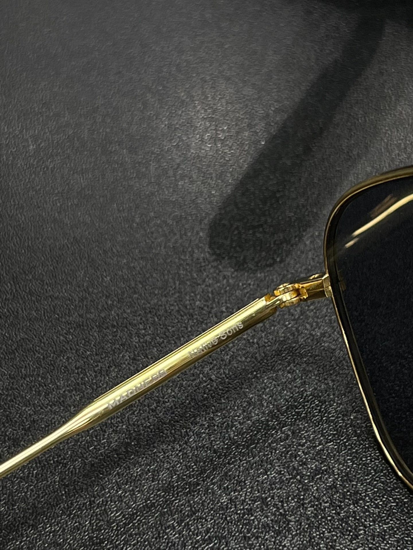 Madness Madness Gold Sunglasses one size Men Size ONE SIZE - 3 Thumbnail