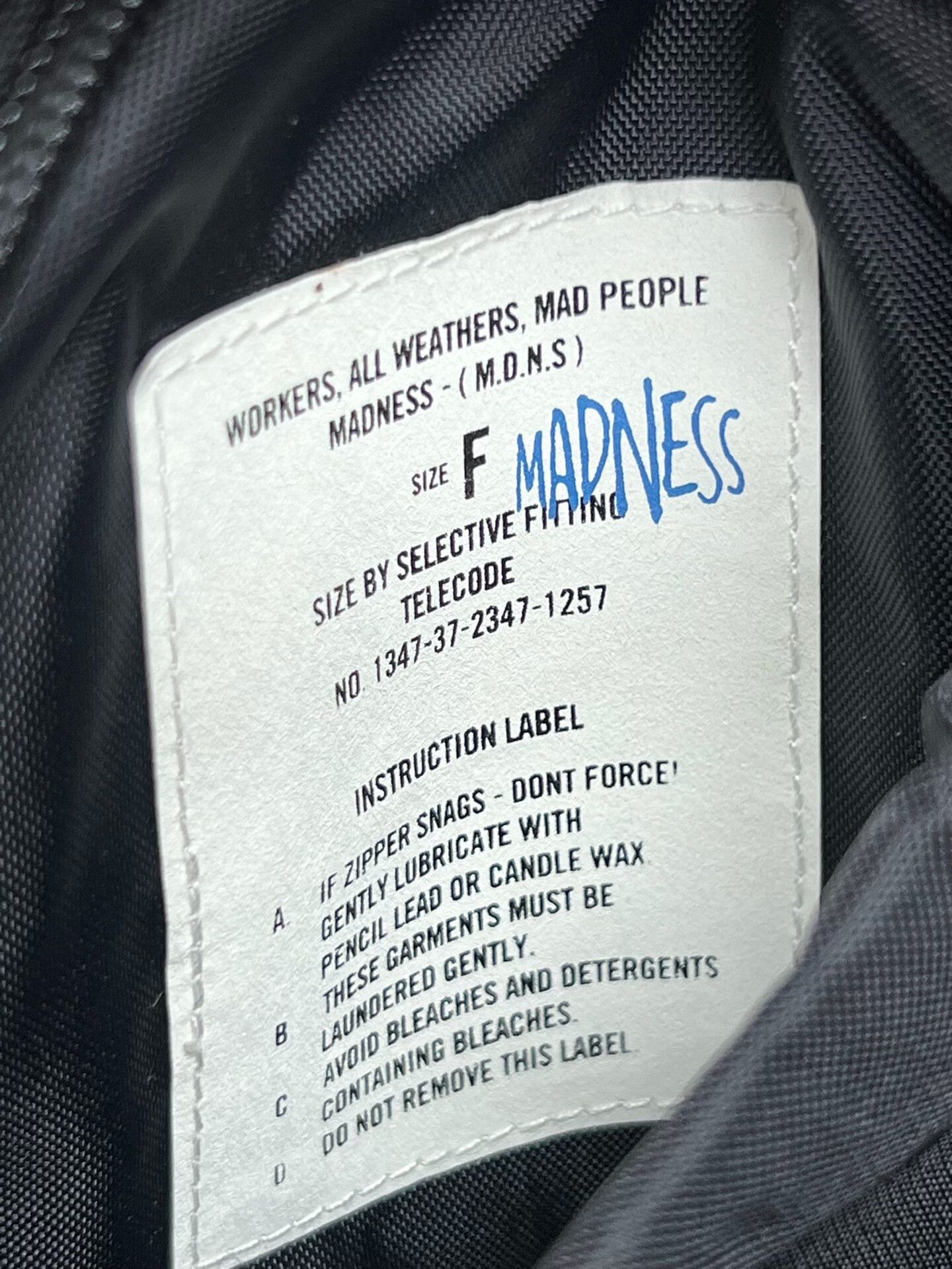 Madness Madness Nylon Black Bag one size Men Size ONE SIZE - 5 Thumbnail