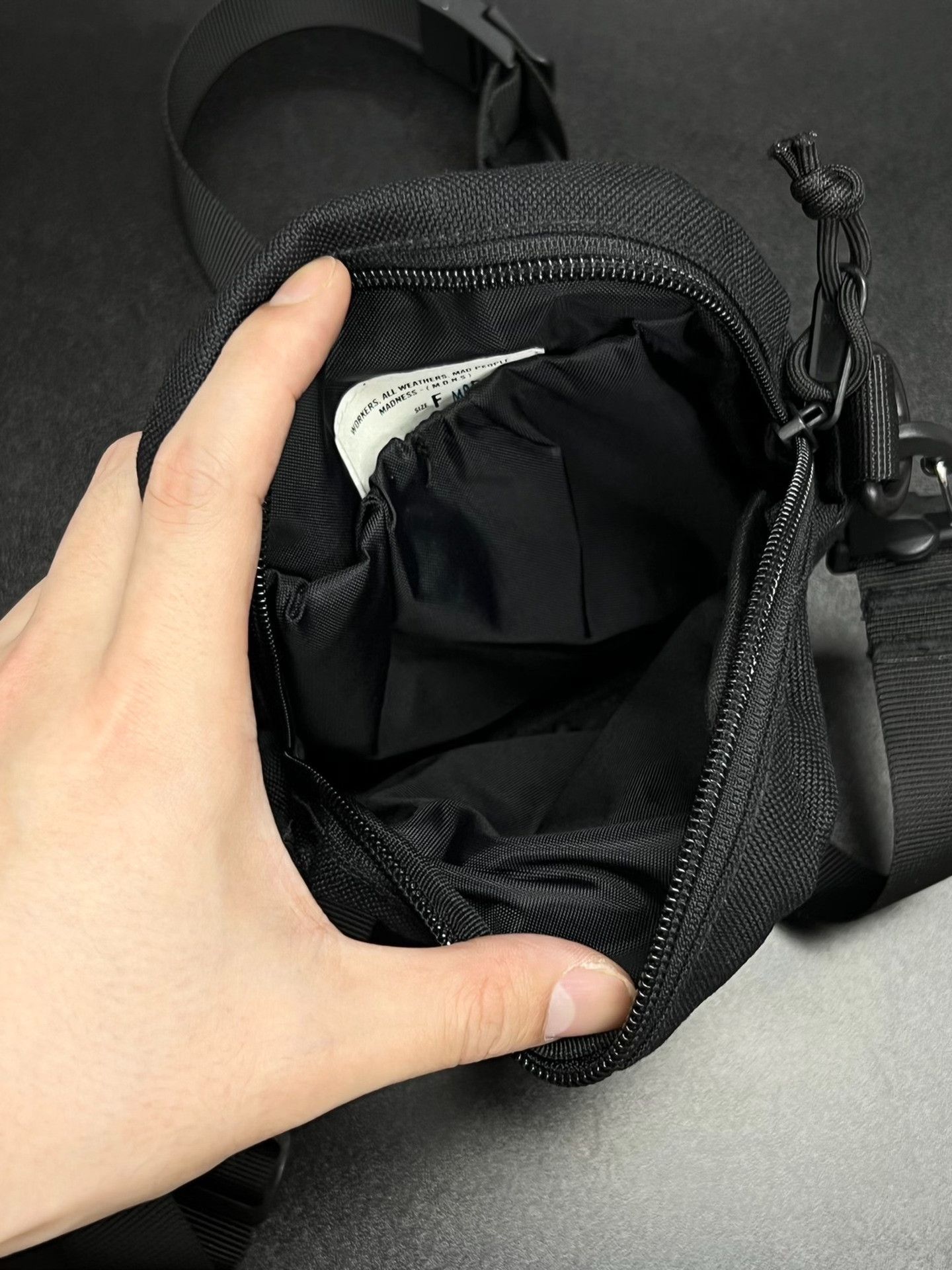 Madness Madness Nylon Black Bag one size Men Size ONE SIZE - 4 Thumbnail
