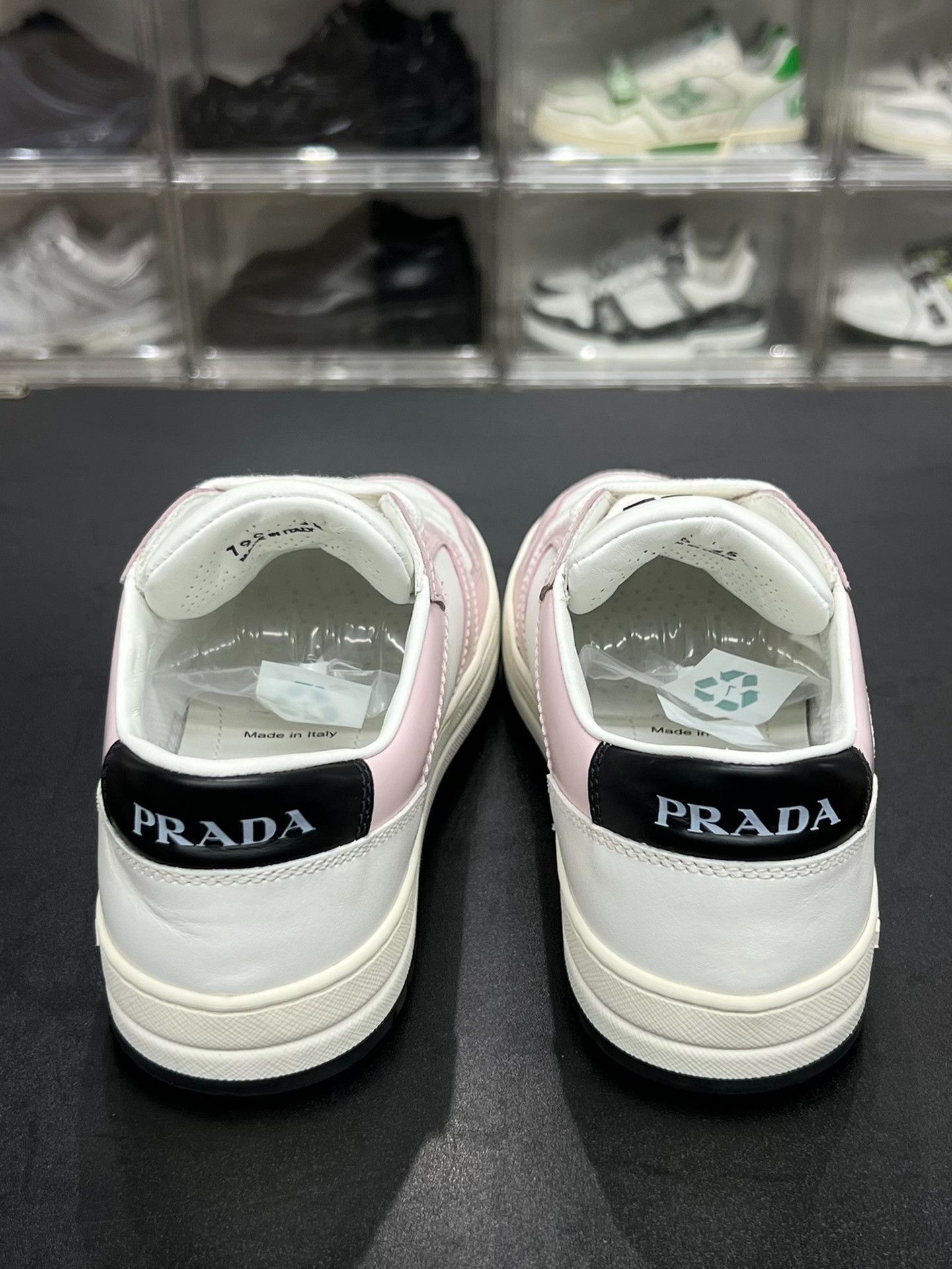 Prada Prada Pink Lowtop Sneakers us_5-5 Women Size US 5.5 / IT 35.5 - 7 Thumbnail