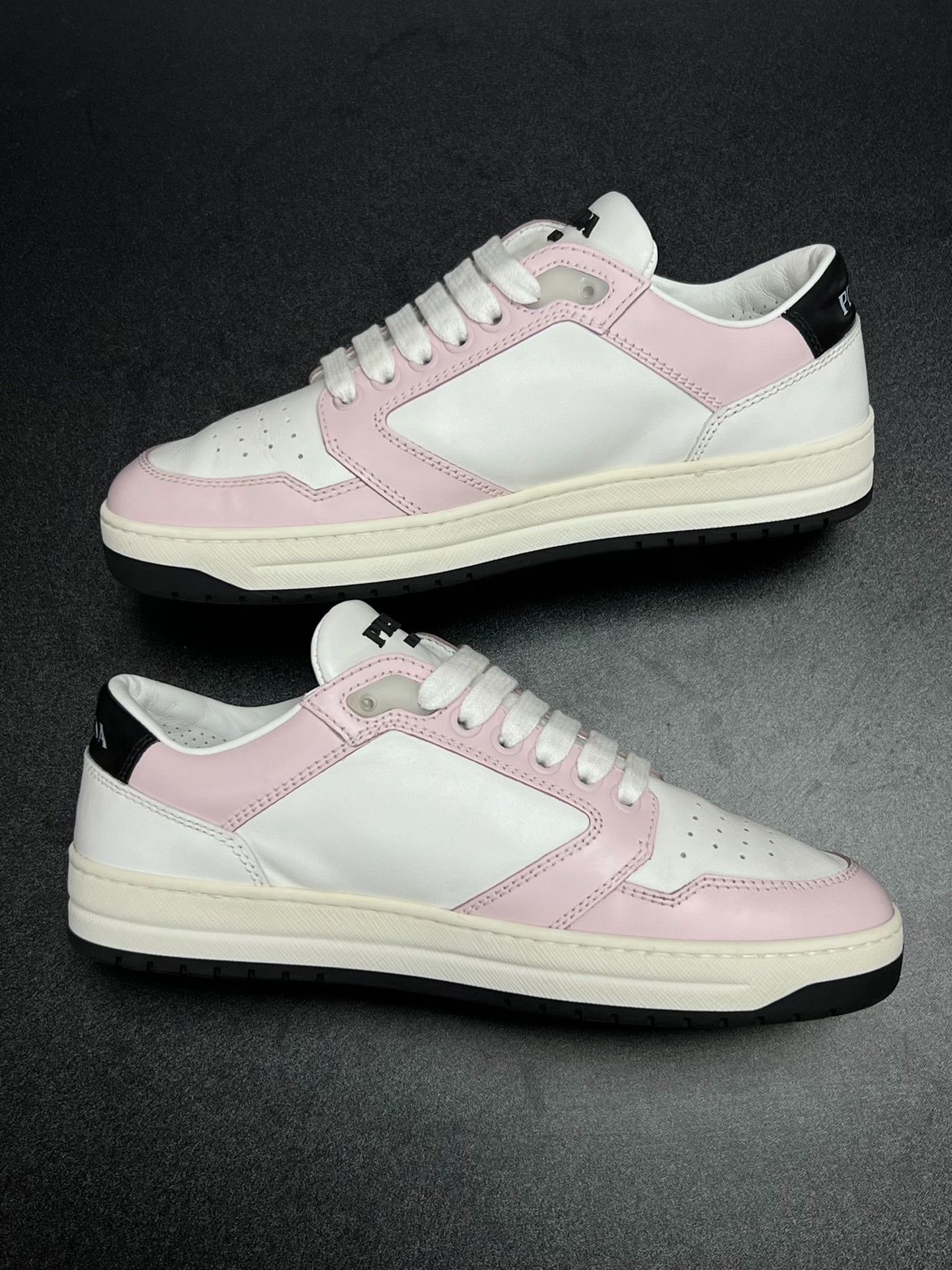 Prada Prada Pink Lowtop Sneakers us_5-5 Women Size US 5.5 / IT 35.5 - 6 Thumbnail