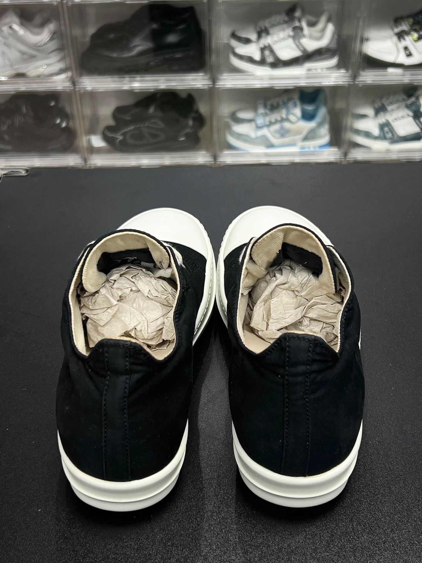 Rick Owens Rick Owens Canvas Black Lowtop Sneakers 6 Men Size US 6 / EU 39 - 7 Thumbnail