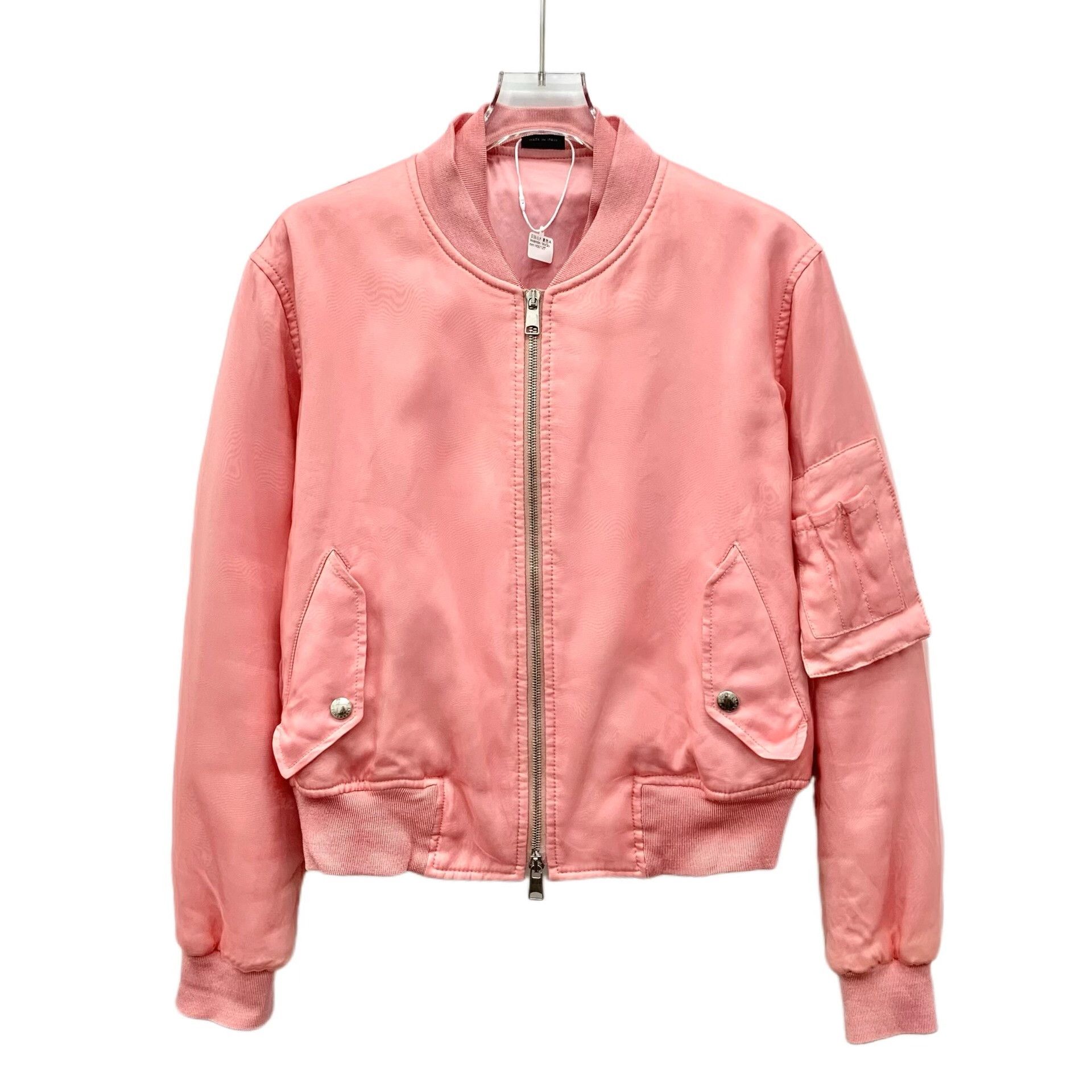 Alexander McQueen Alexander McQueen Pink Silk Bomber Jacket IT 38 Size XS / US 0-2 / IT 36-38 - 2 Thumbnail
