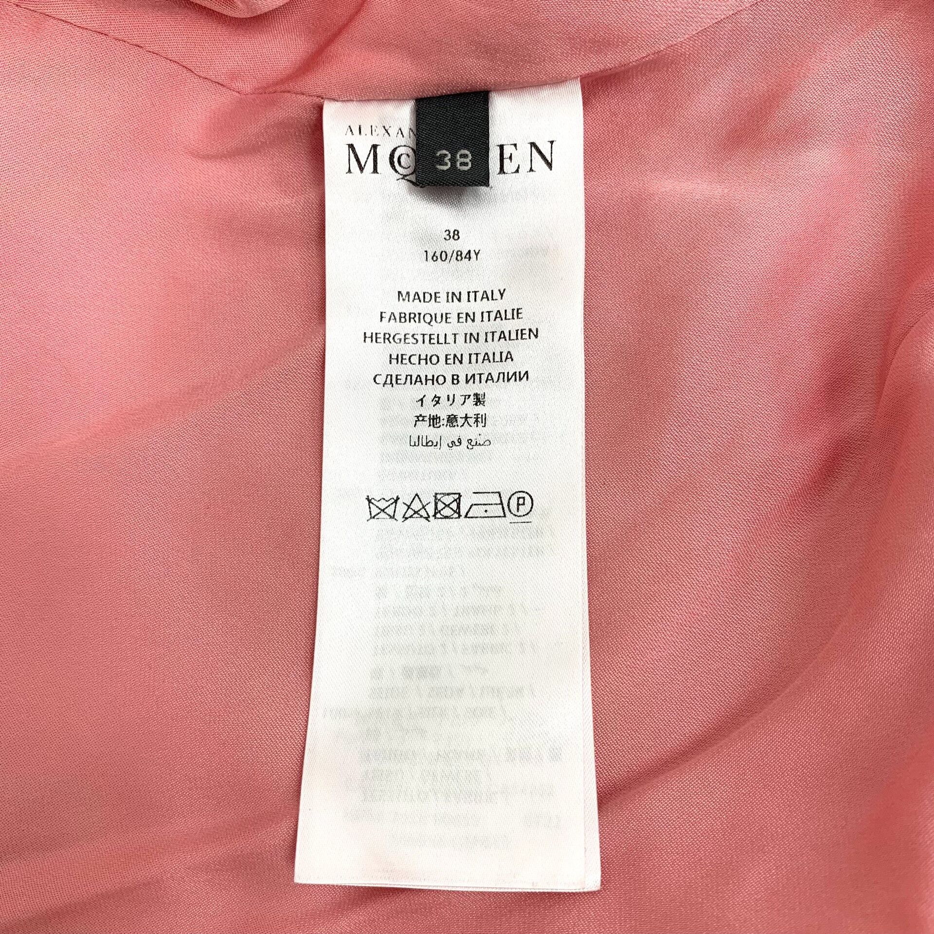 Alexander McQueen Alexander McQueen Pink Silk Bomber Jacket IT 38 Size XS / US 0-2 / IT 36-38 - 6 Thumbnail