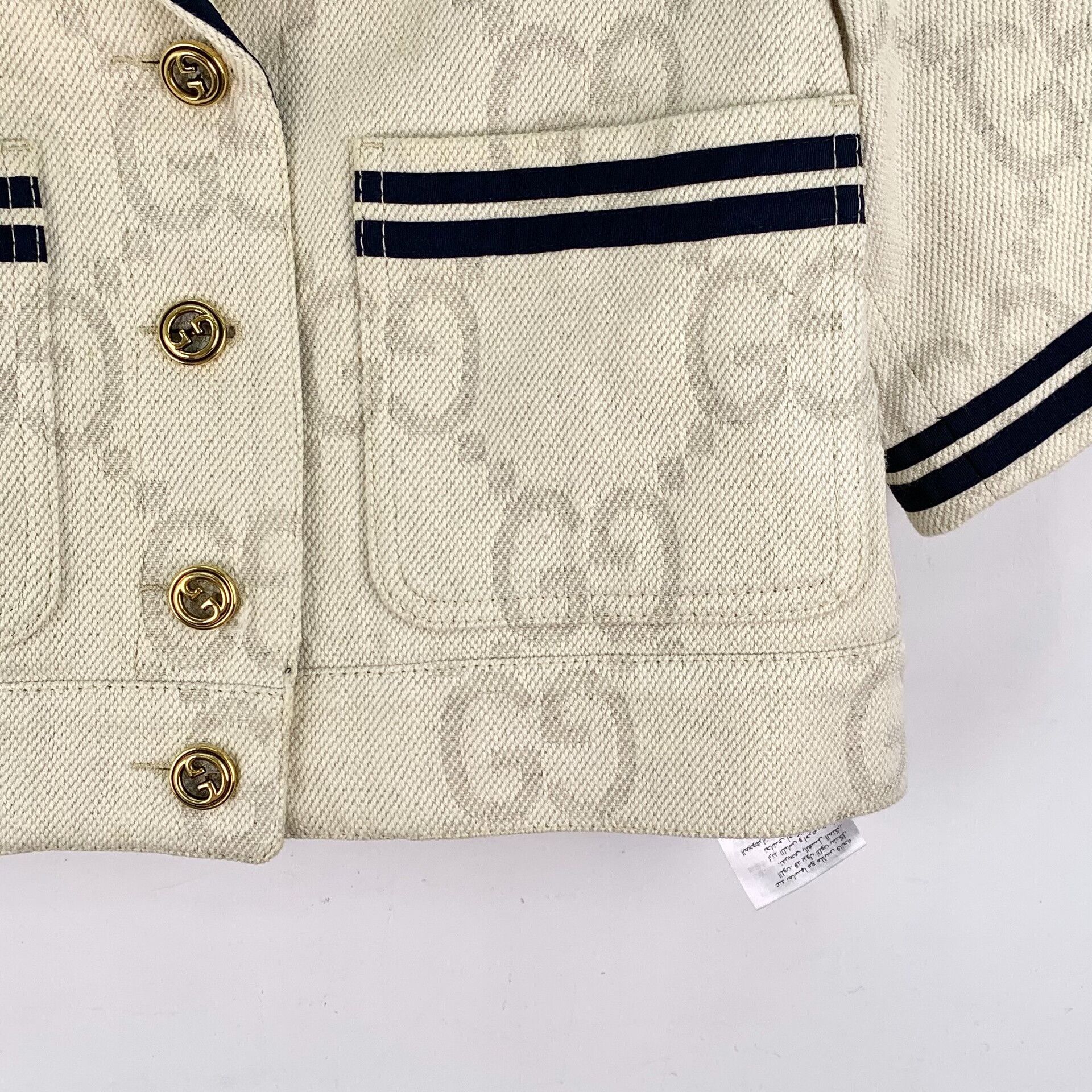 Gucci Gucci Logo Jacquard Short Sleeve Jacket IT 40 Size S / US 4 / IT 40 - 5 Thumbnail