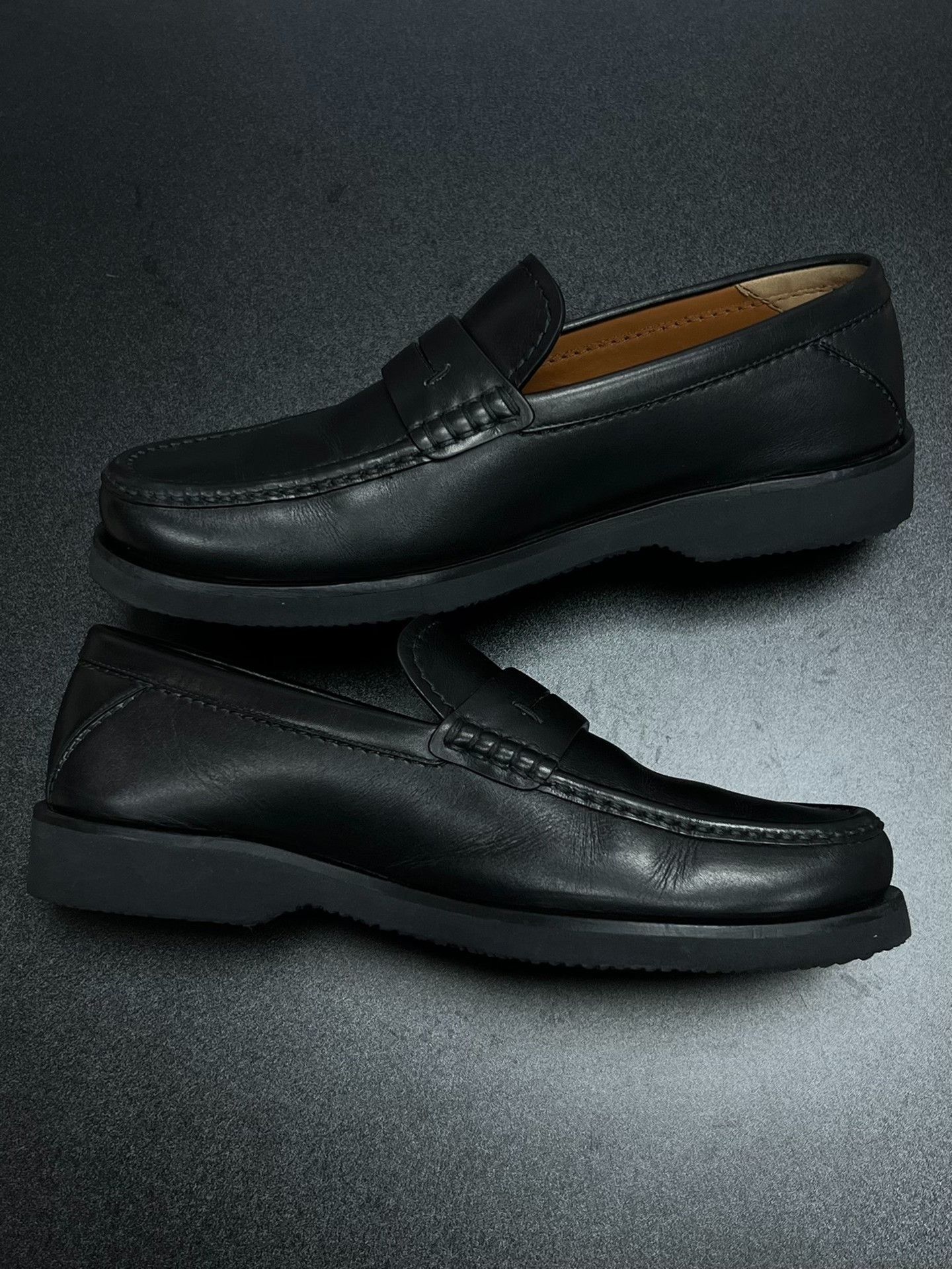 Ermenegildo Zegna Ermenegildo Zegna Leather Black Slip Ons 7.5 Men Size US 7.5 / EU 40-41 - 5 Thumbnail