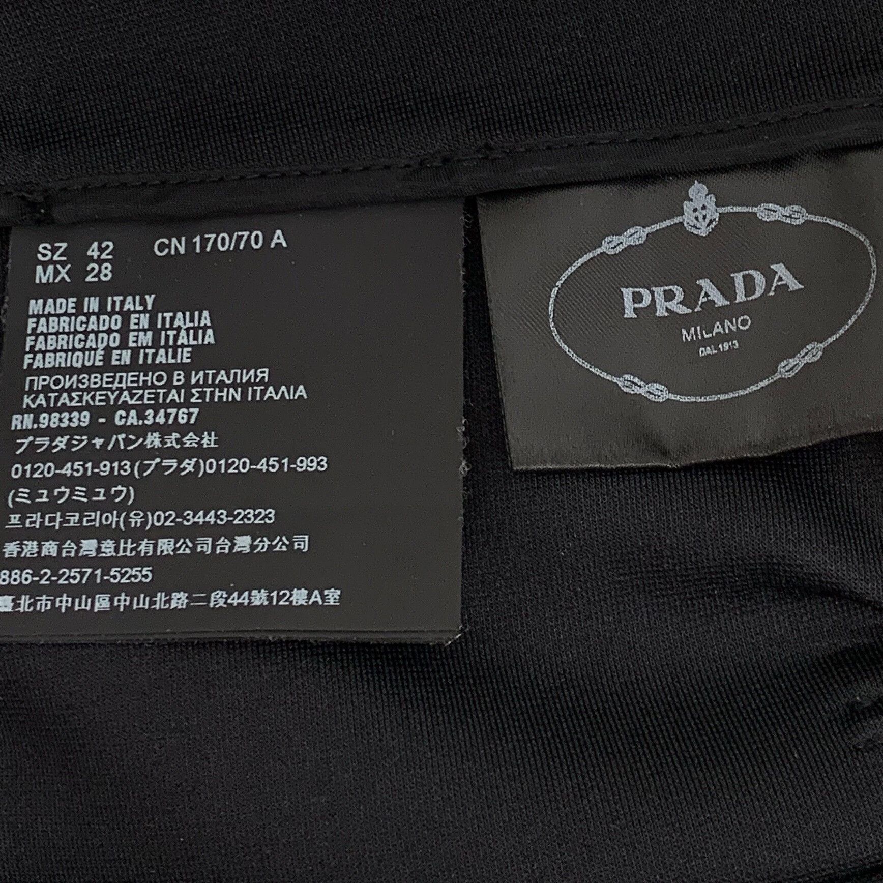 Prada Prada Logo Patch Belted Mini Skirt 42 Size 28" / US 6 / IT 42 - 8 Thumbnail