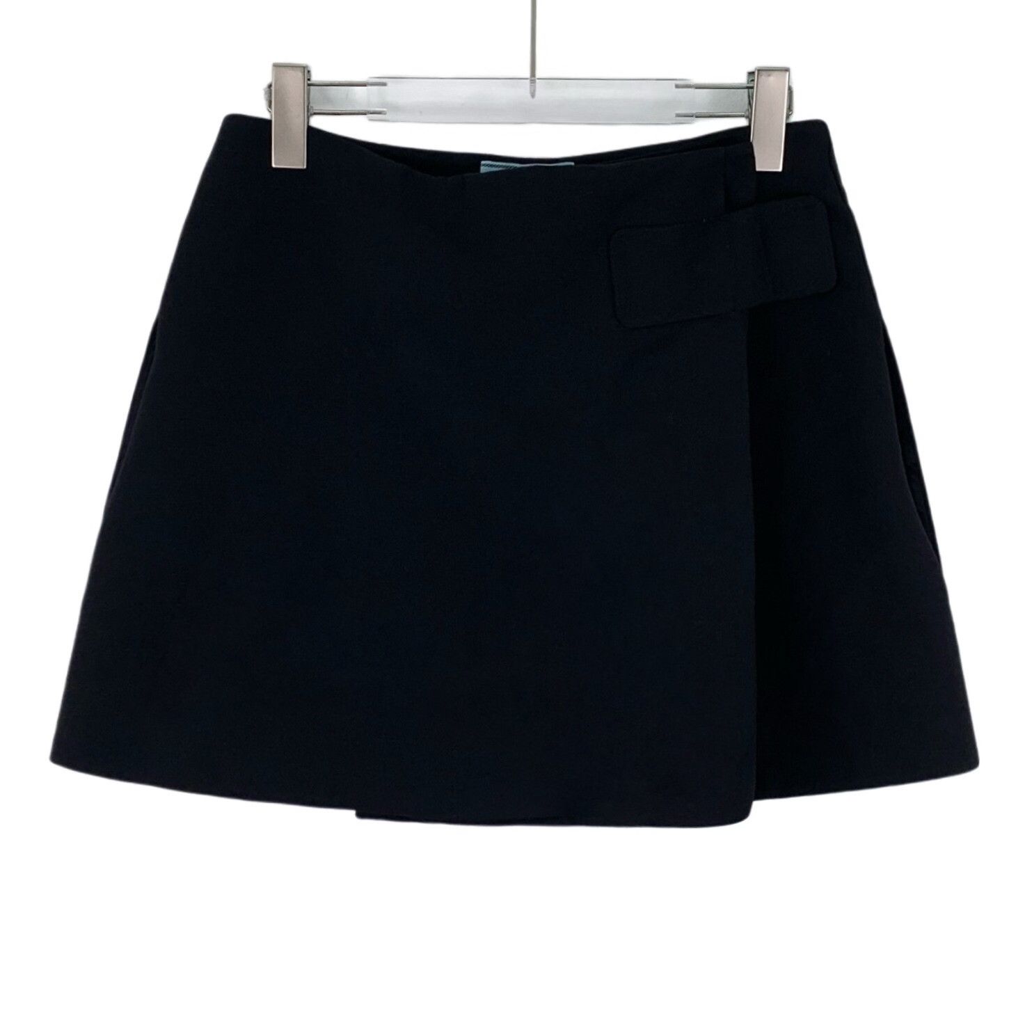 Prada Prada Black Wrap Mini Skirt IT 40 Size 27" / US 4 / IT 40 - 2 Thumbnail