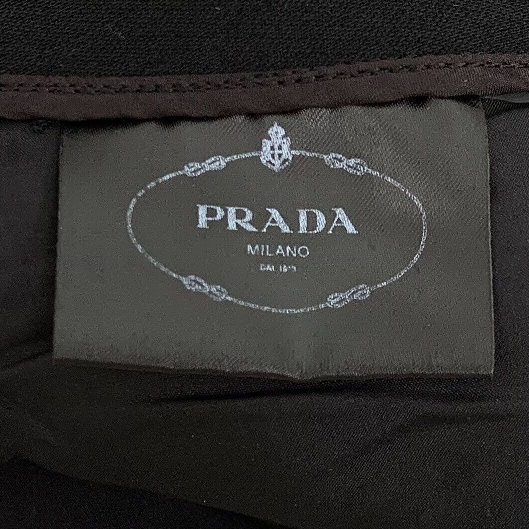 Prada Prada Black Wrap Mini Skirt IT 40 Size 27" / US 4 / IT 40 - 7 Thumbnail