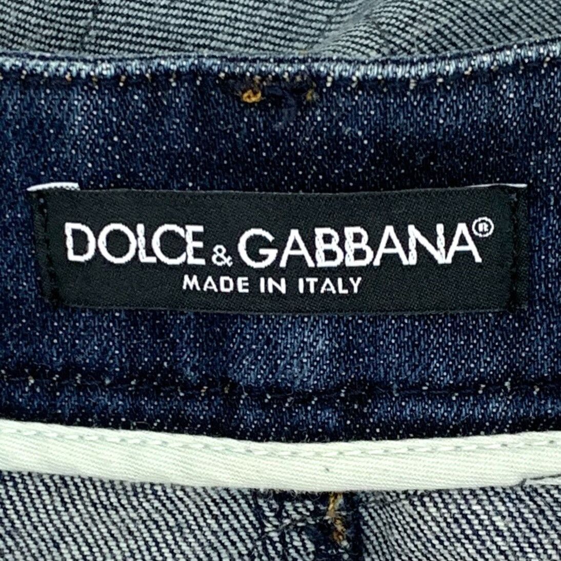 Dolce & Gabbana Dolce & Gabbana Patchwork Denim Mini Skirt 42 Size 28" / US 6 / IT 42 - 8 Thumbnail