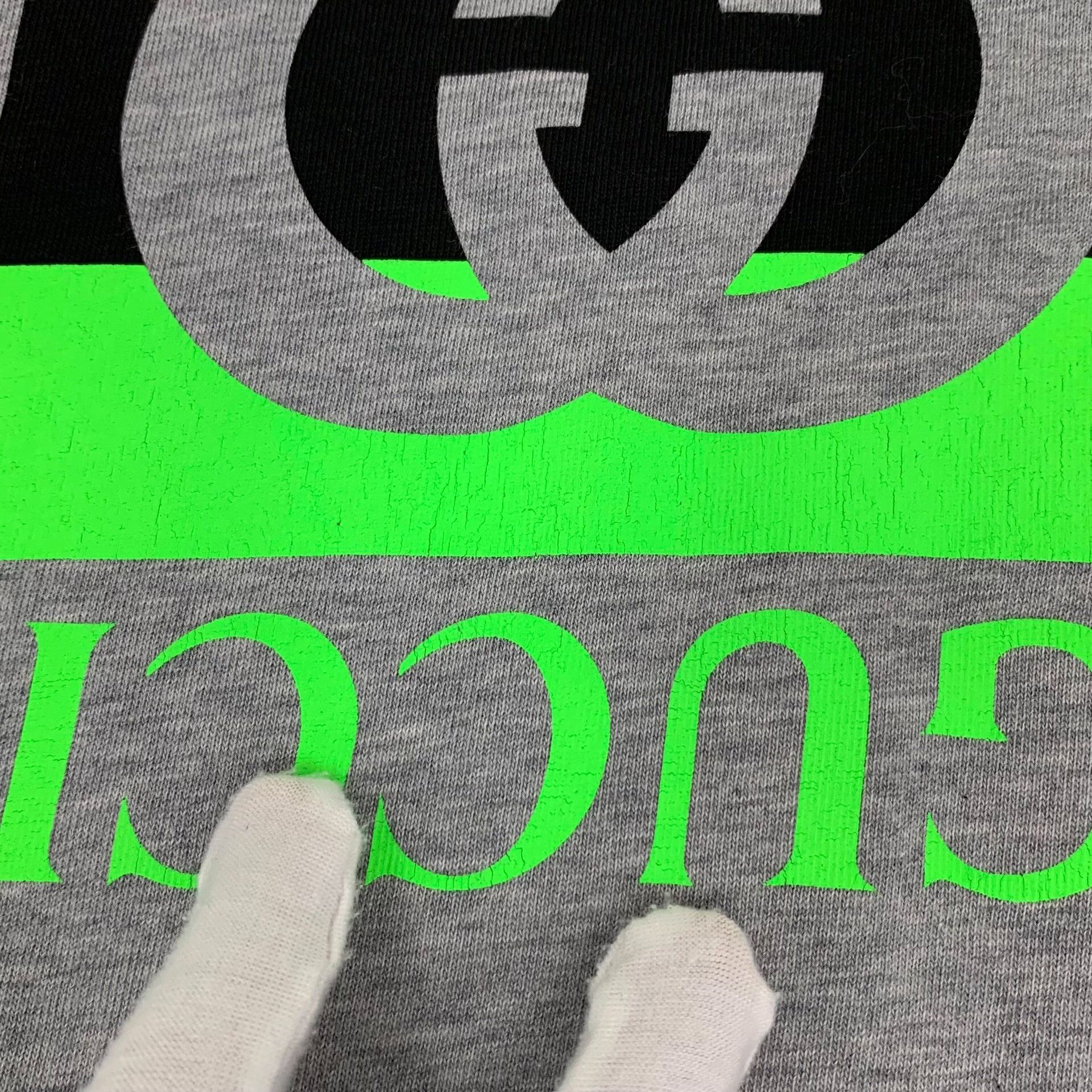 Gucci Gucci Neon Interlocking G Logo T-Shirt US XXS Size US XXS / EU 40 - 10 Thumbnail