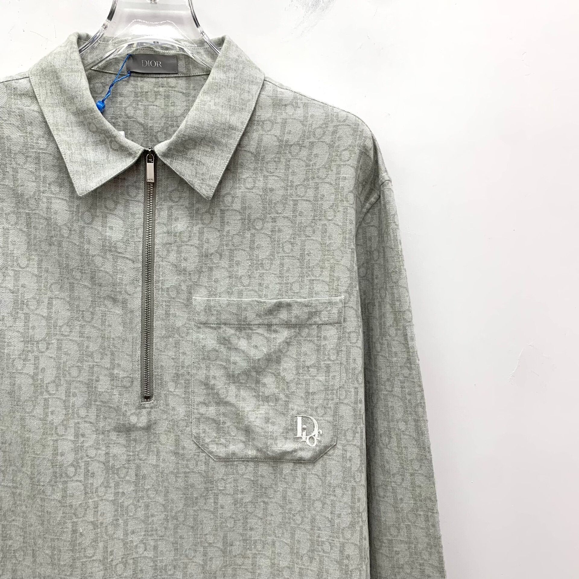 Dior Dior Oblique Half-Zip Shirt 38 Size US S / EU 44-46 / 1 - 4 Thumbnail