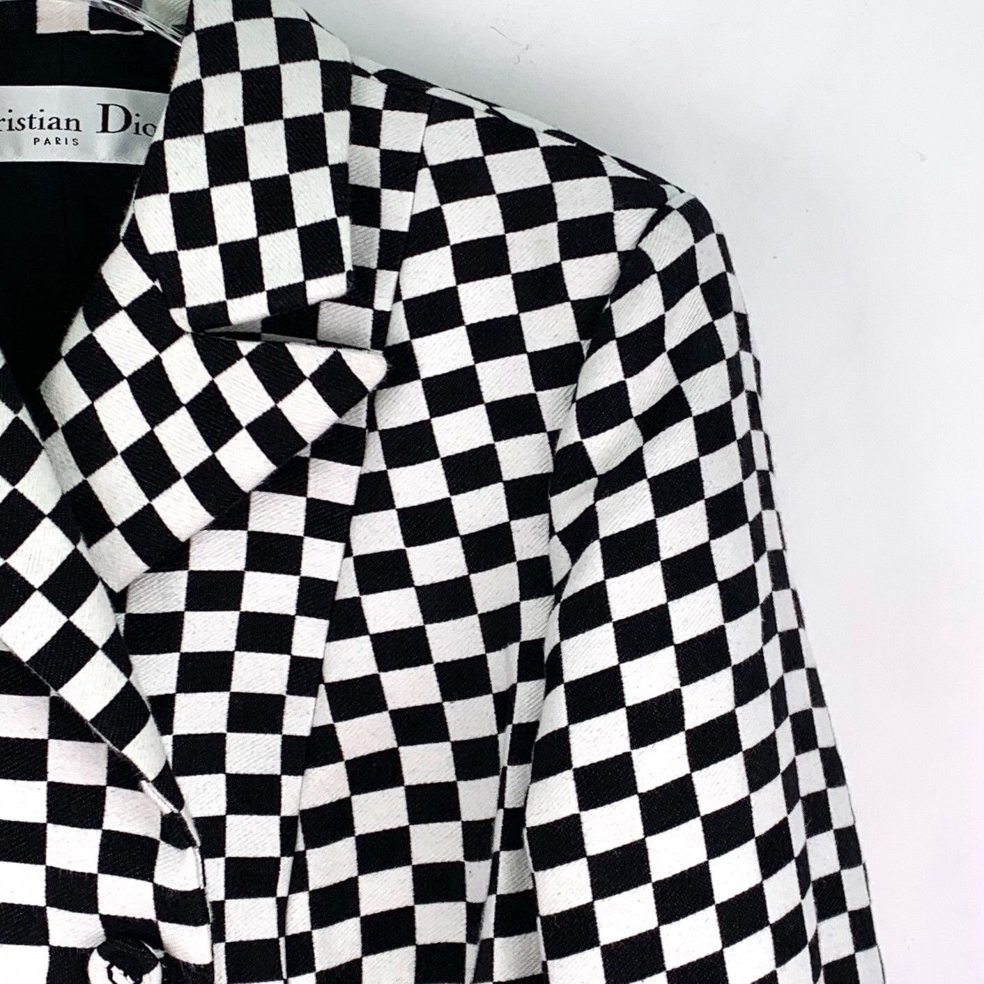 Dior Dior Checkerboard Double-Breasted Jacket FR 38 Size S / US 4 / IT 40 - 4 Thumbnail