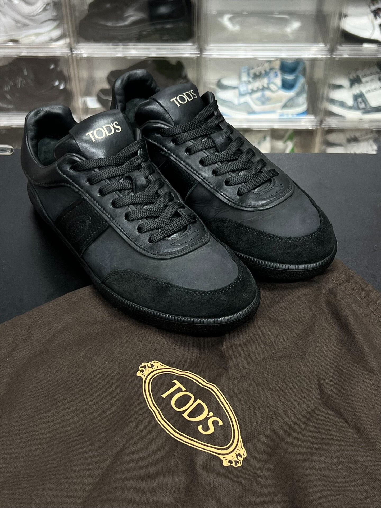 Tod's Tod's Patchwork Black Lowtop Sneakers 7 Men Size US 7 / EU 40 - 9 Thumbnail