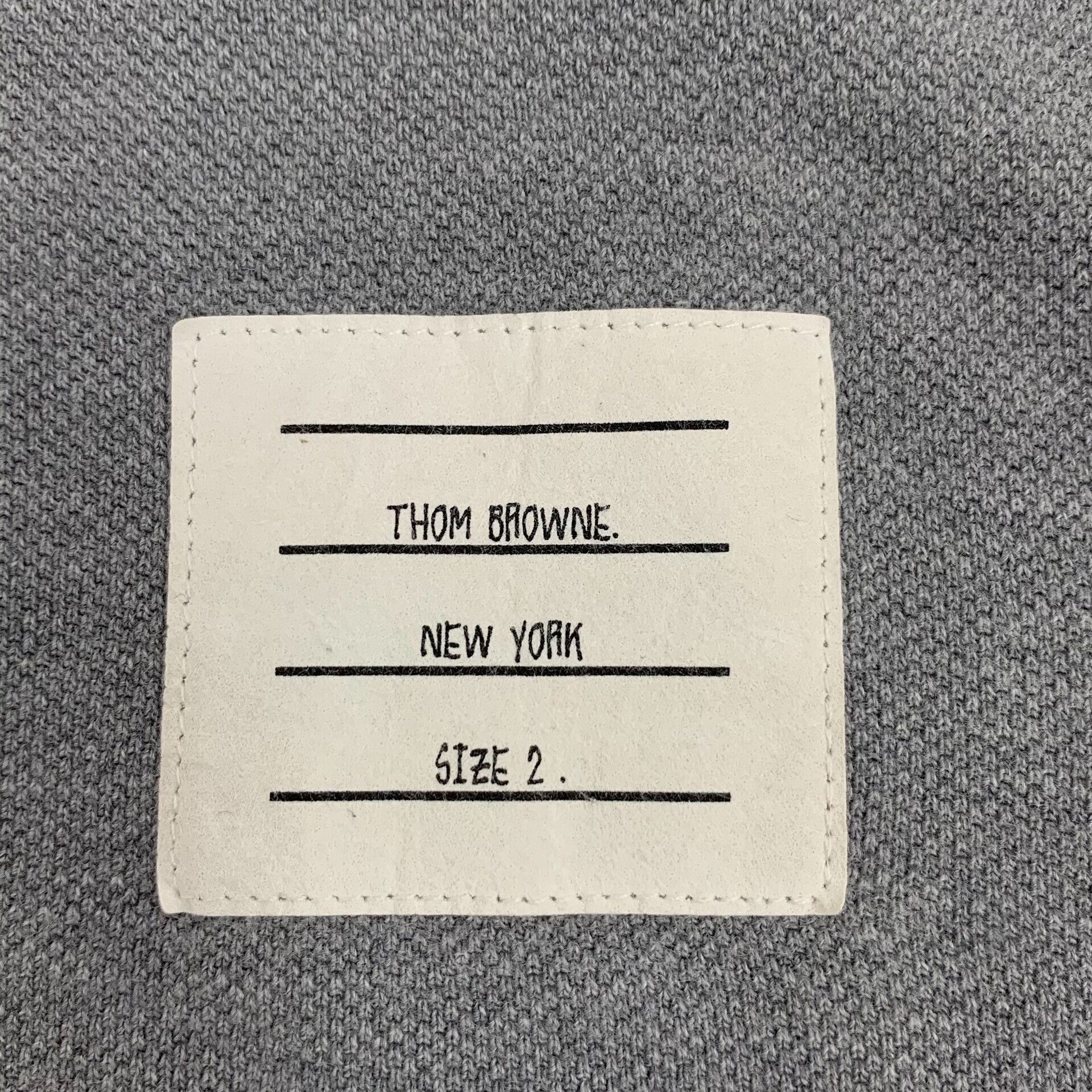 Thom Browne Thom Browne 2003 Logo Long Sleeve Polo Size 2 Size US M / EU 48-50 / 2 - 6 Thumbnail