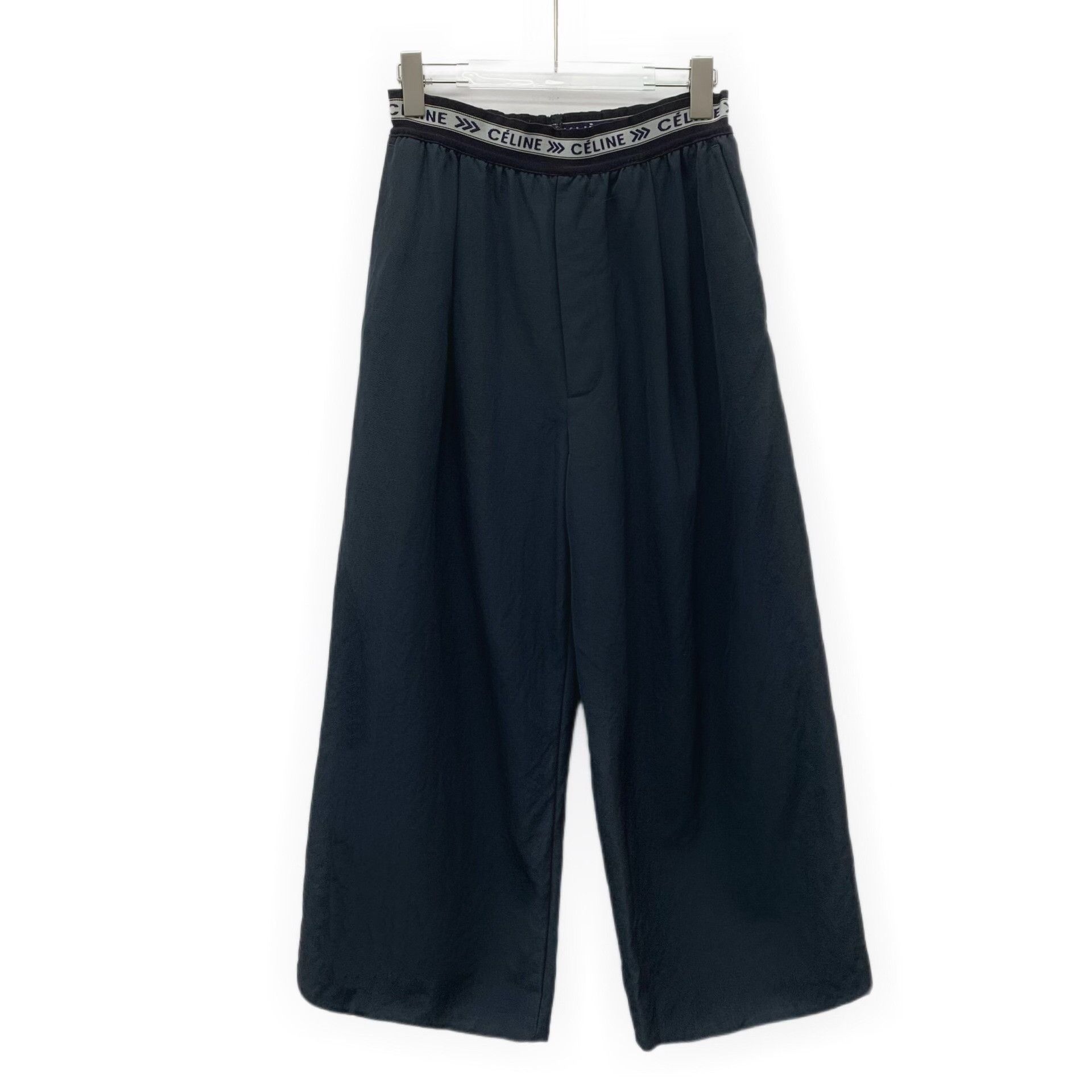 Celine Celine Logo Waistband Wool Pants 36 Size 26" / US 2 / IT 38 - 2 Thumbnail