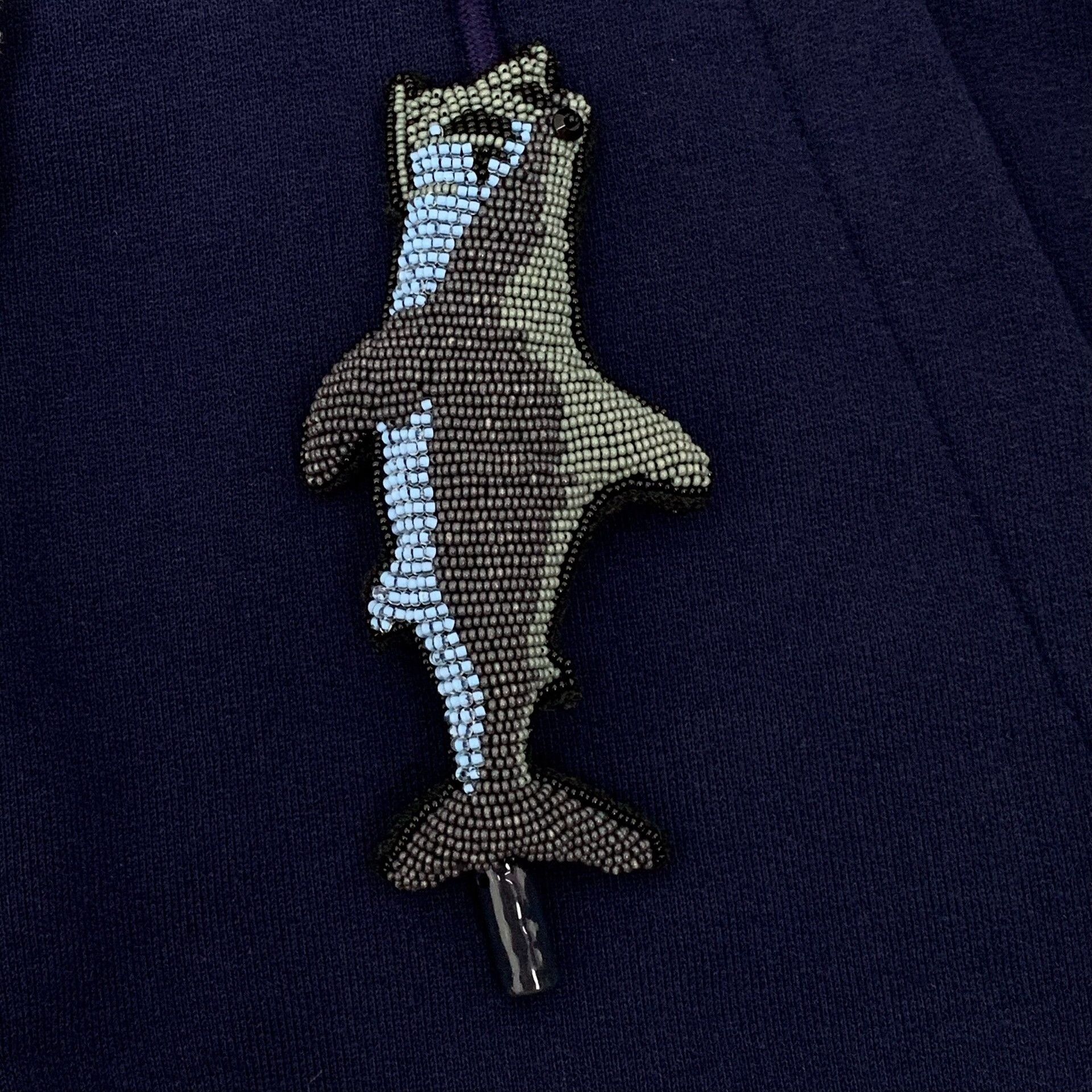 Louis Vuitton Louis Vuitton Shark Bead Hoodie Size M Size US M / EU 48-50 / 2 - 7 Thumbnail