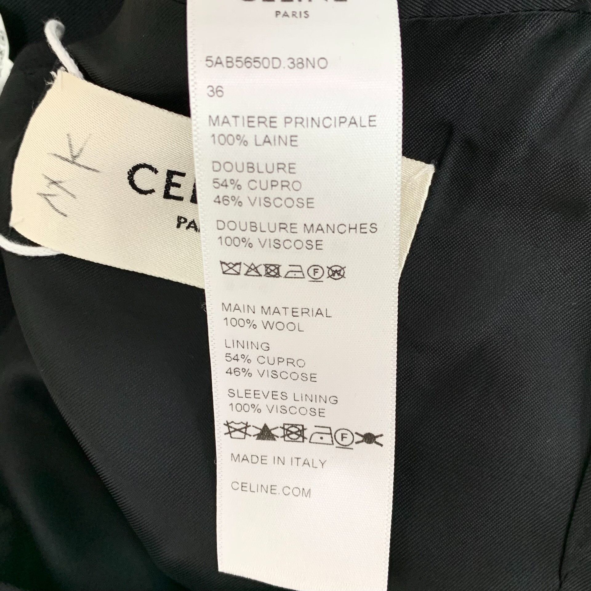 Celine Celine Double Breasted Wool Blazer 36 Size XS / US 0-2 / IT 36-38 - 9 Thumbnail