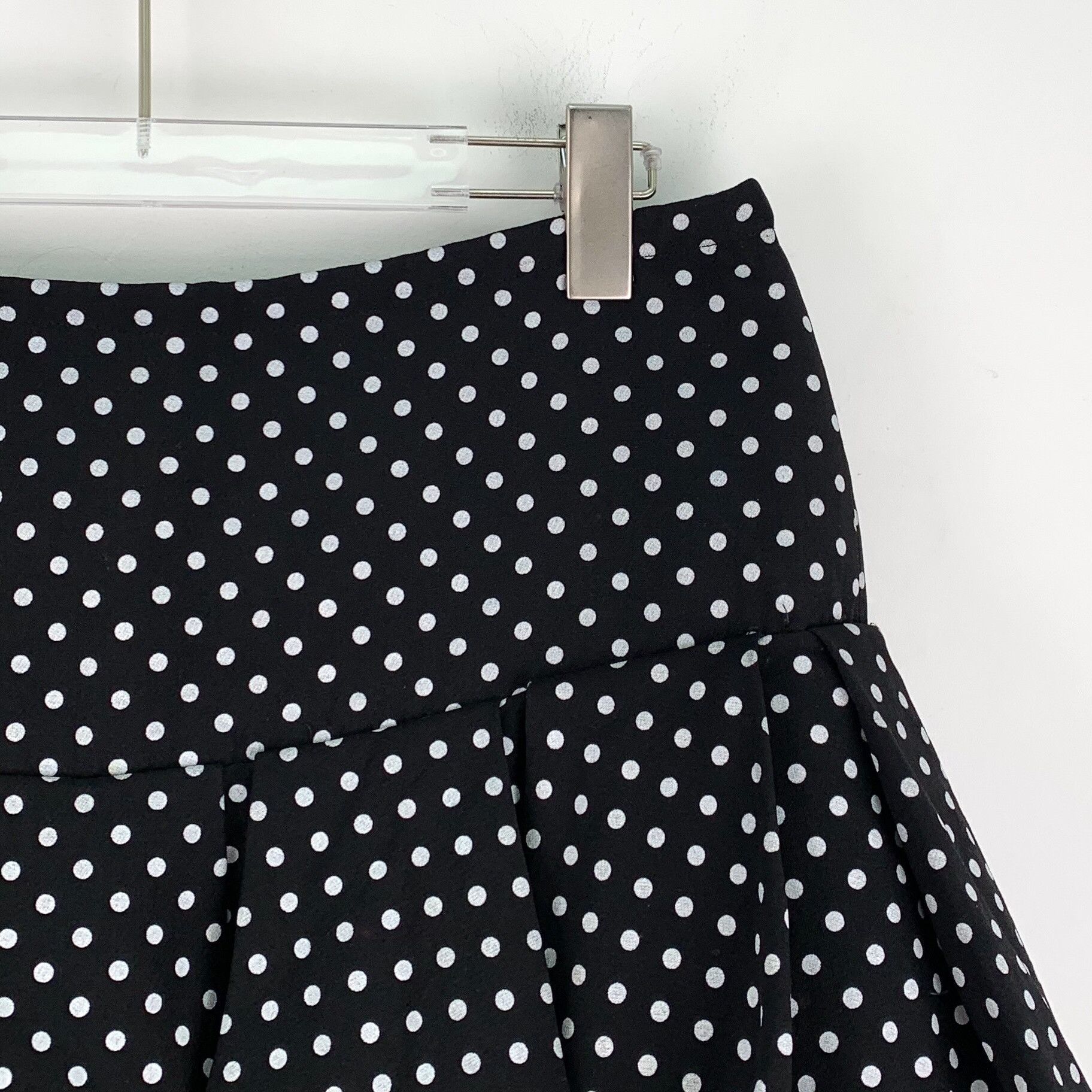 Valentino Valentino Polka Dot Wool Silk Mini Skirt Size 44 Size 30" / US 8 / IT 44 - 4 Thumbnail