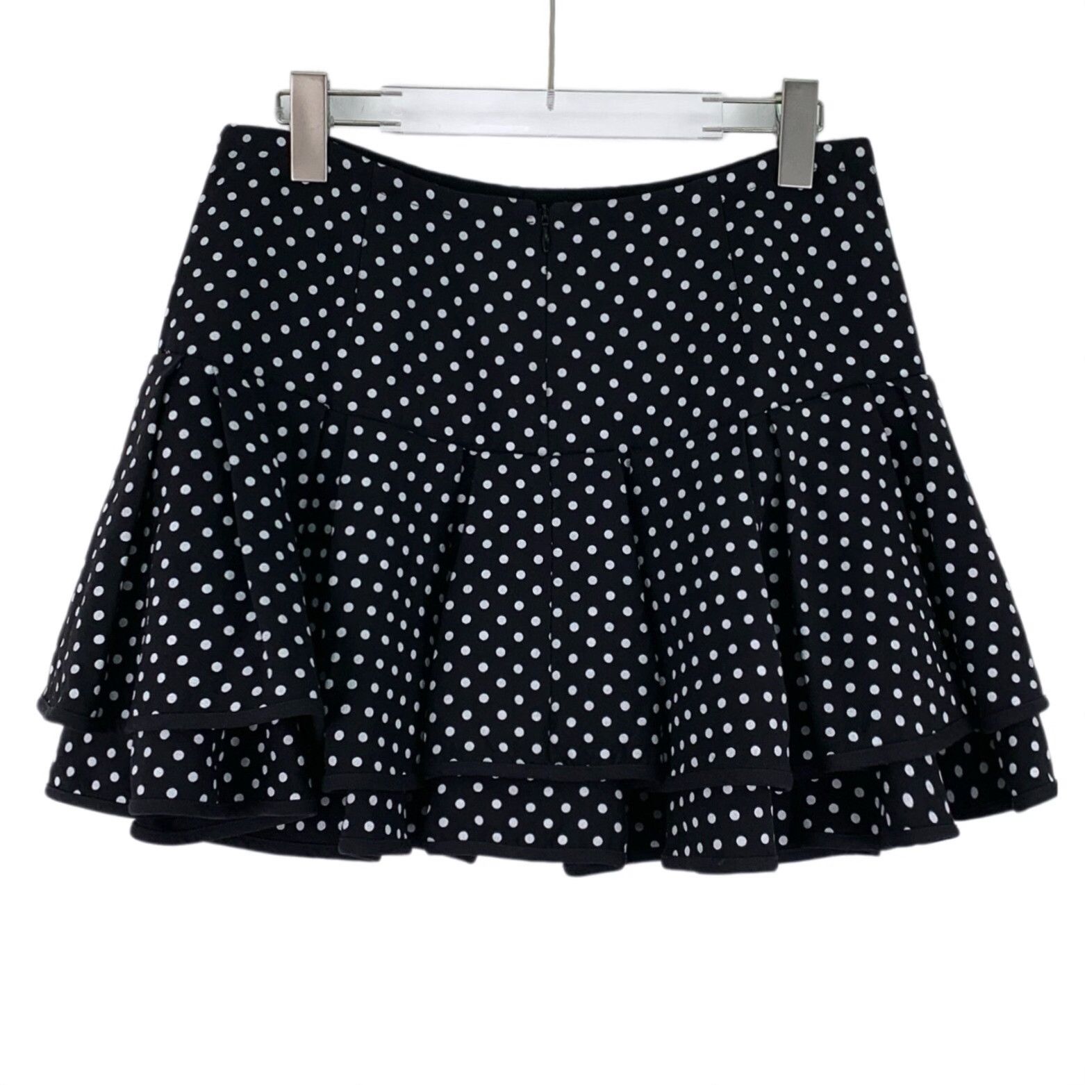 Valentino Valentino Polka Dot Wool Silk Mini Skirt Size 44 Size 30" / US 8 / IT 44 - 3 Thumbnail