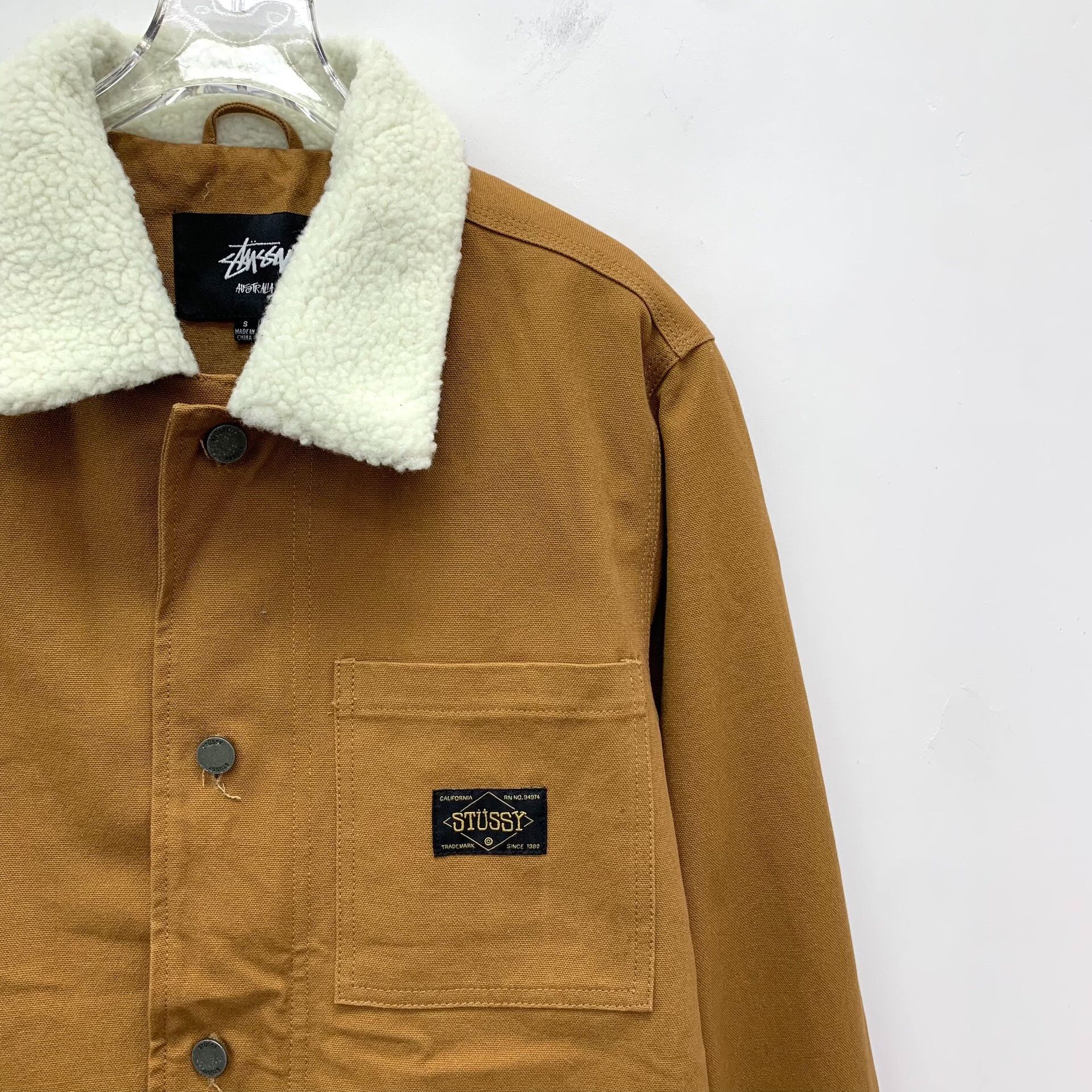 Stussy Stussy Sherpa Collar Canvas Work Jacket S Size US S / EU 44-46 / 1 - 4 Thumbnail