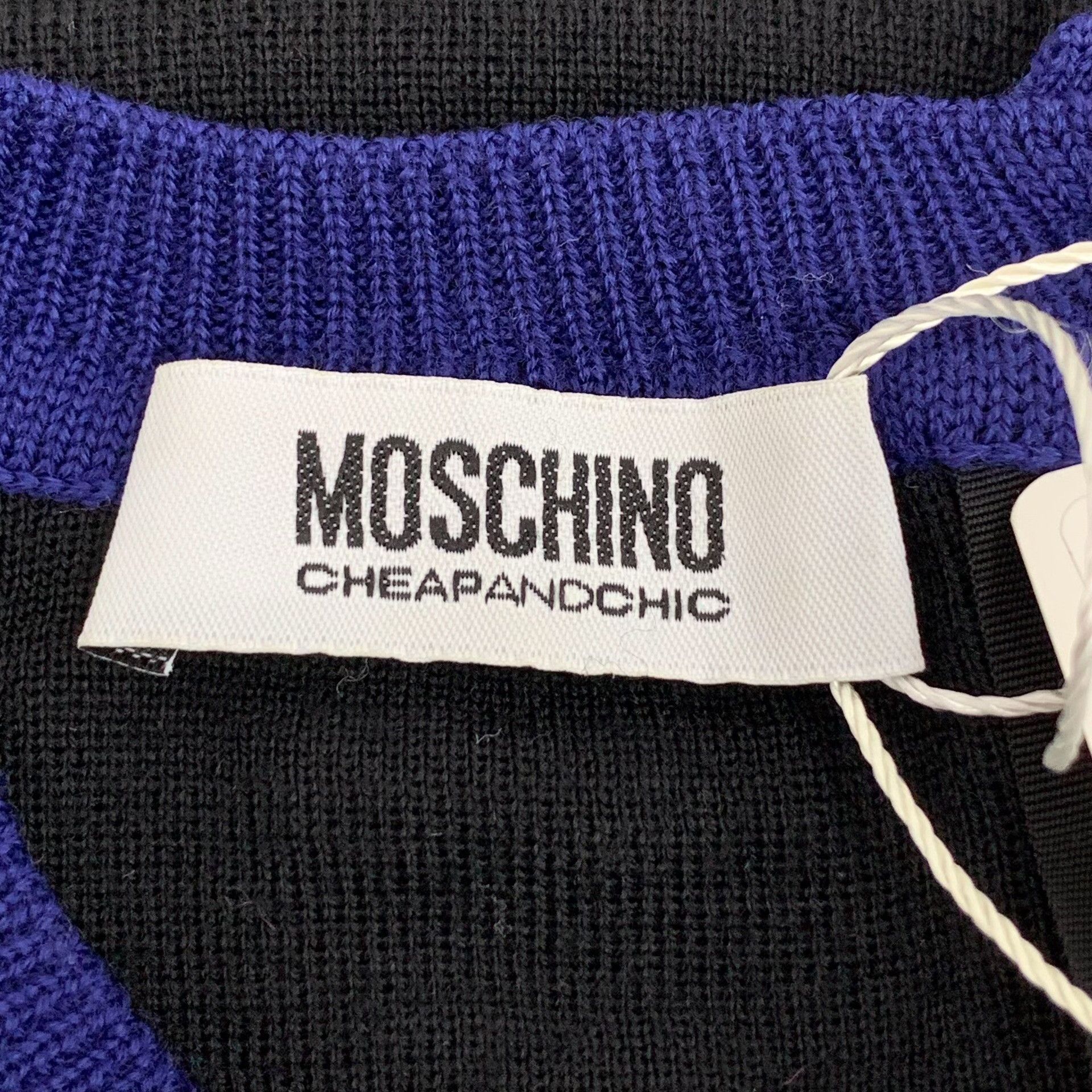 Moschino Moschino Cheap and Chic Colorblock Button Back Knit Top M Size M / US 6-8 / IT 42-44 - 6 Thumbnail