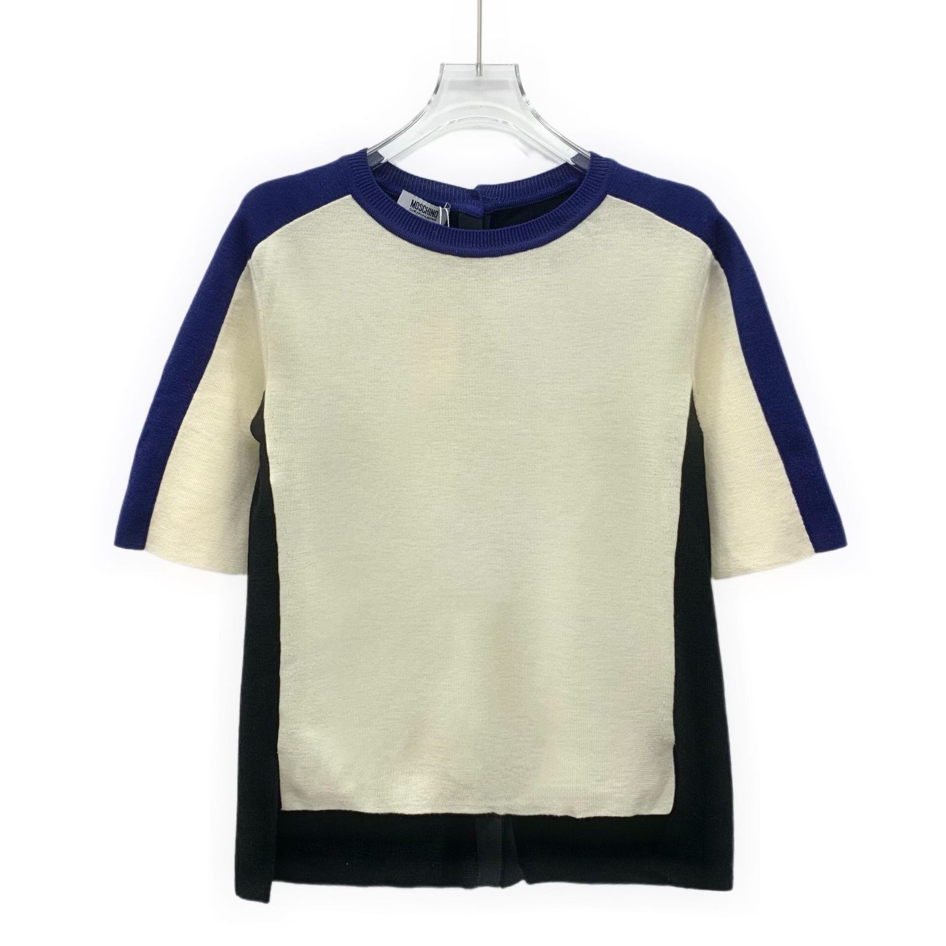 Moschino Moschino Cheap and Chic Colorblock Button Back Knit Top M Size M / US 6-8 / IT 42-44 - 2 Thumbnail