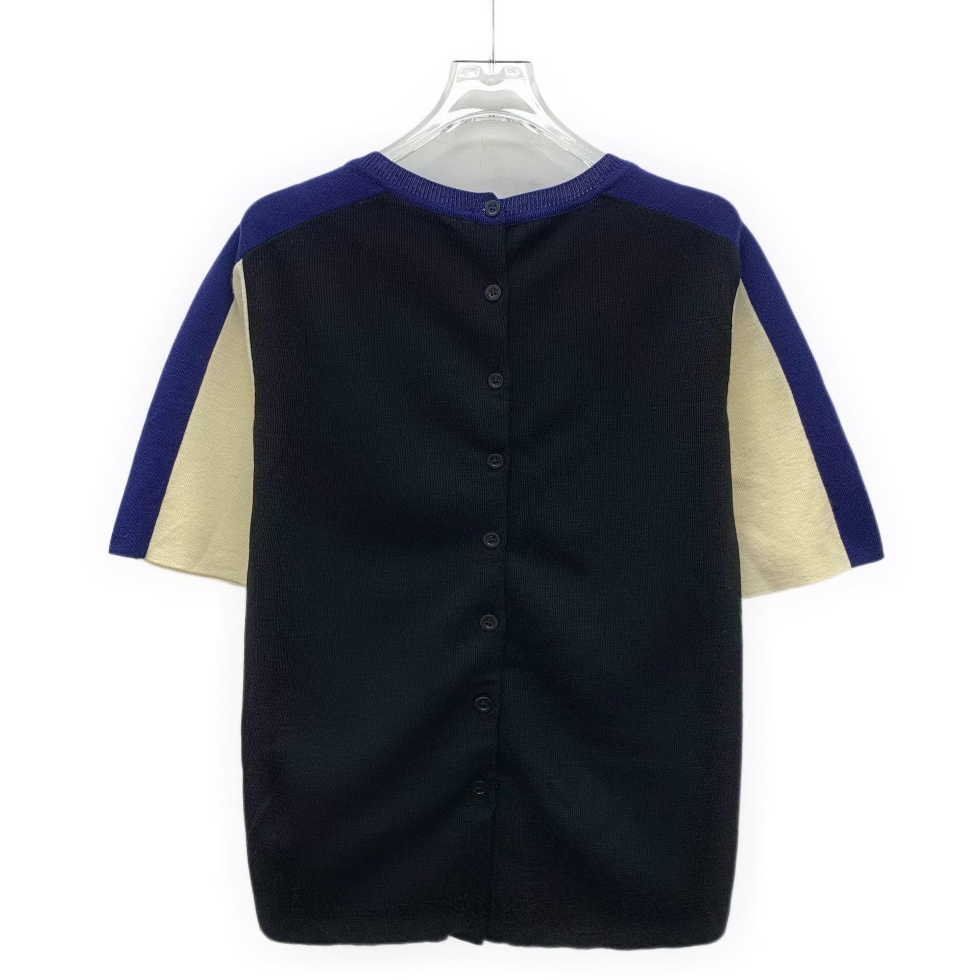 Moschino Moschino Cheap and Chic Colorblock Button Back Knit Top M Size M / US 6-8 / IT 42-44 - 3 Thumbnail