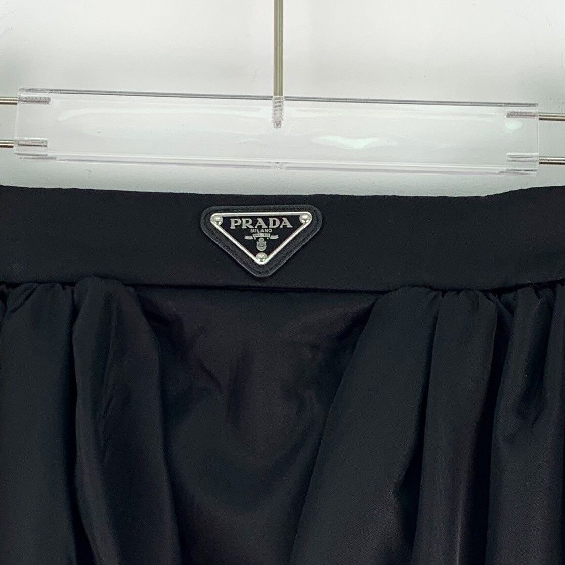 Prada Prada Re-Nylon Triangle Logo Pleated Skirt 38S Size 26" / US 2 / IT 38 - 5 Thumbnail
