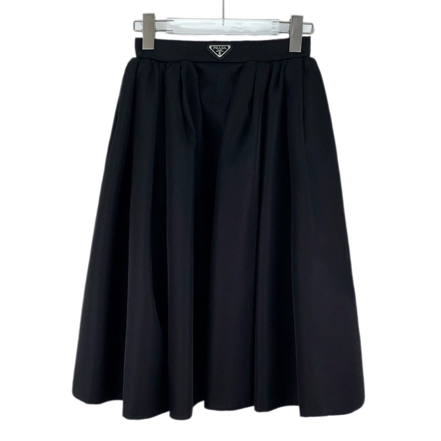 Prada Prada Re-Nylon Triangle Logo Pleated Skirt 38S Size 26" / US 2 / IT 38 - 2 Thumbnail