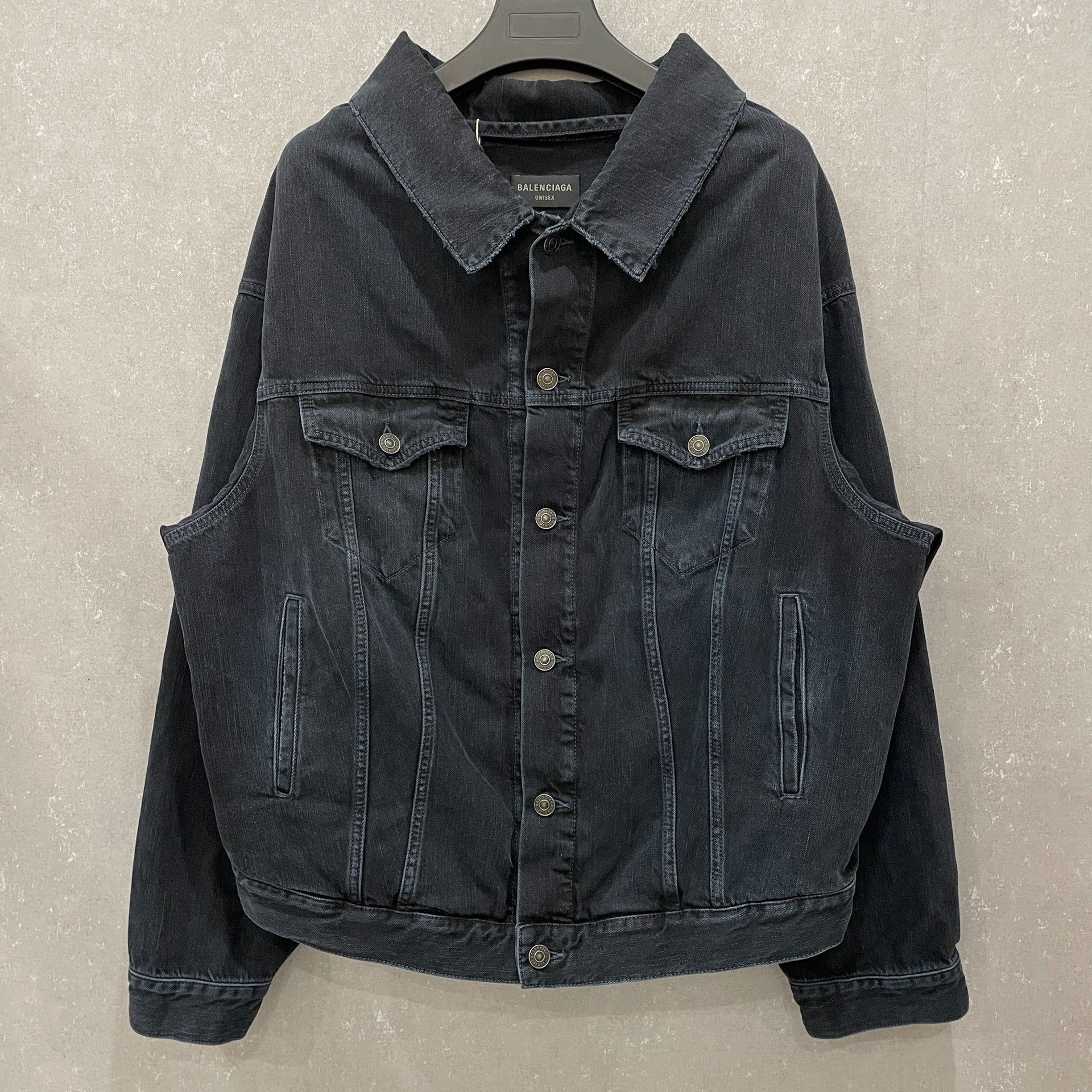 Balenciaga Balenciaga Washed Denim Jacket S Size US S / EU 44-46 / 1 - 2 Thumbnail