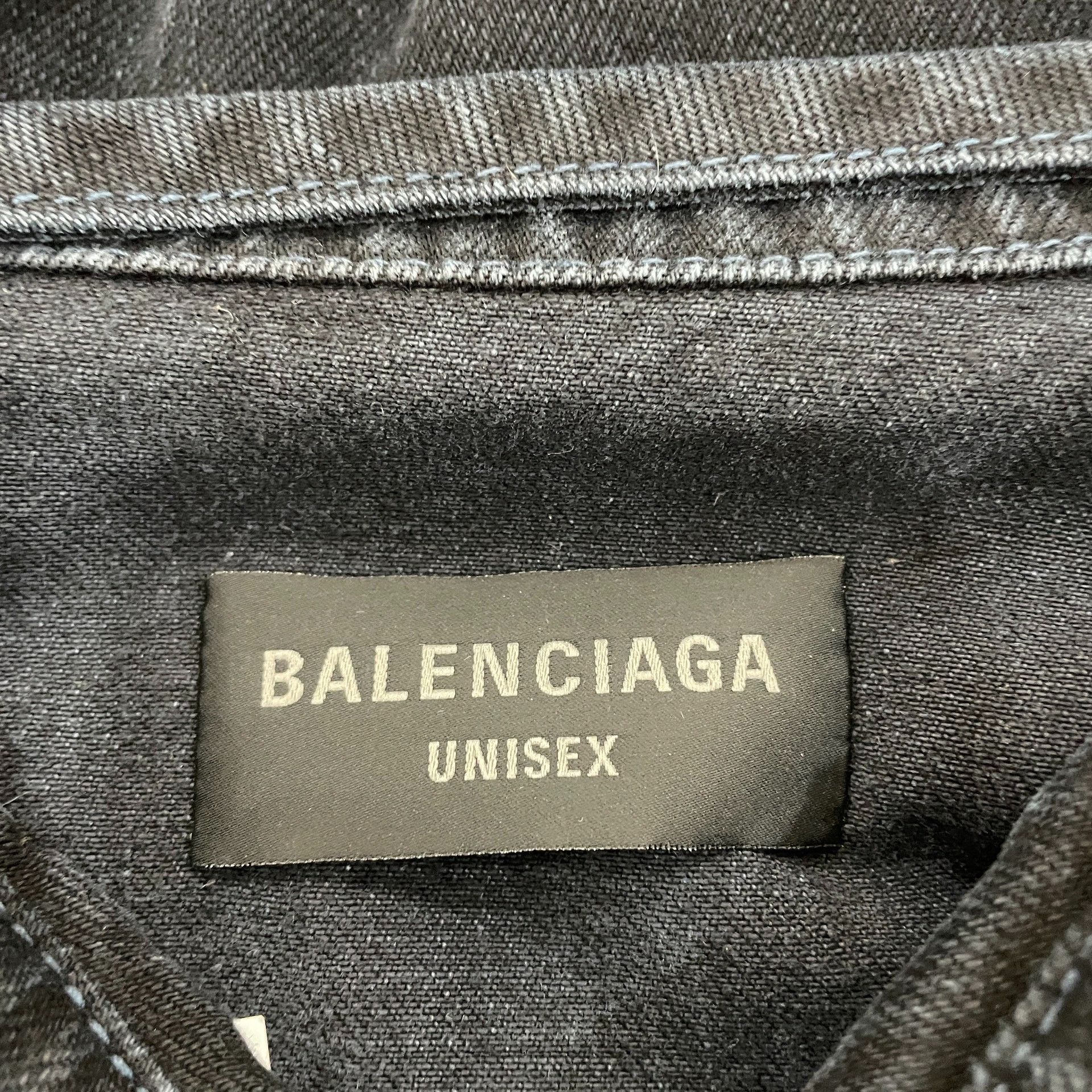 Balenciaga Balenciaga Washed Denim Jacket S Size US S / EU 44-46 / 1 - 4 Thumbnail