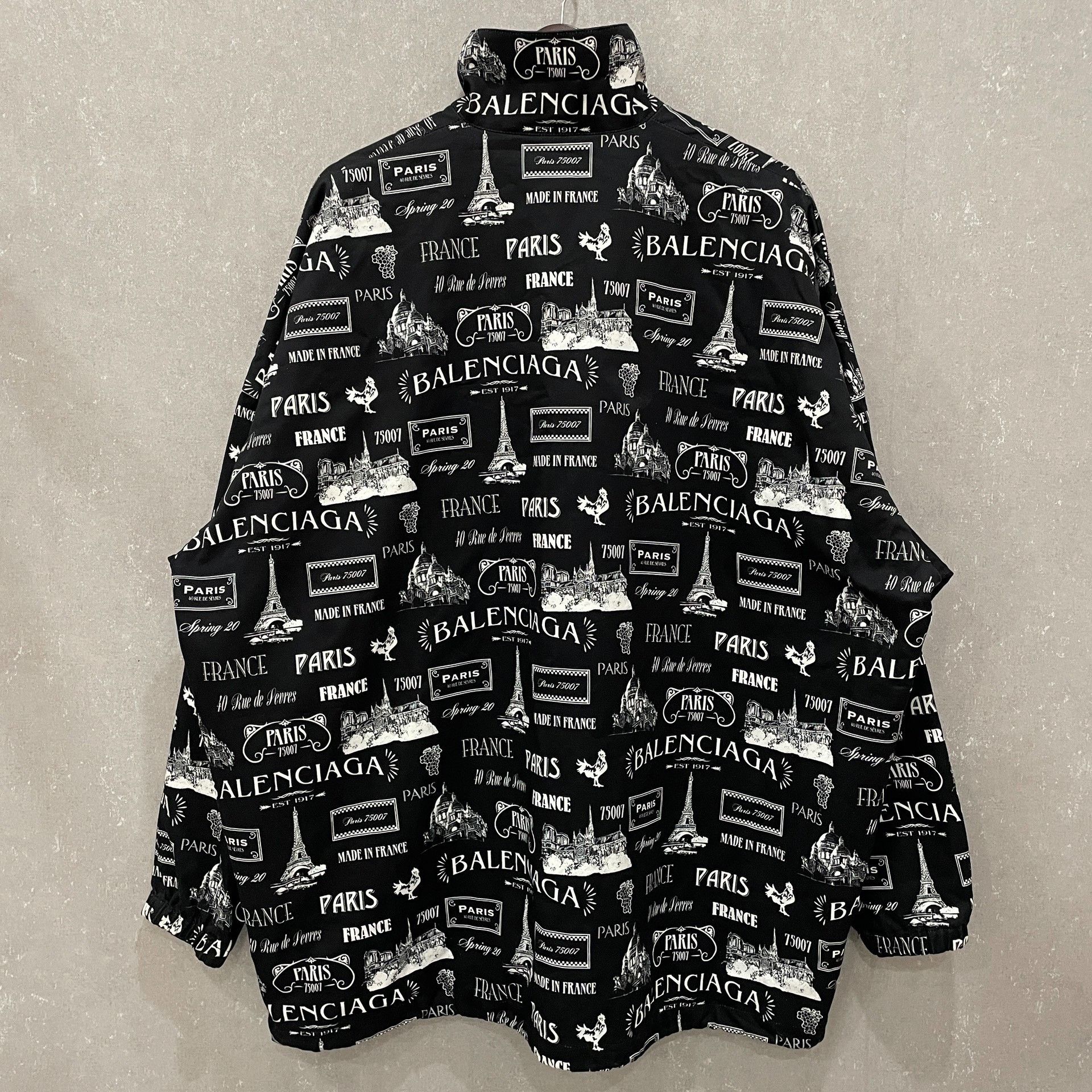 Balenciaga Balenciaga Eiffel Tower Print Zip Jacket 48 Size US M / EU 48-50 / 2 - 3 Thumbnail