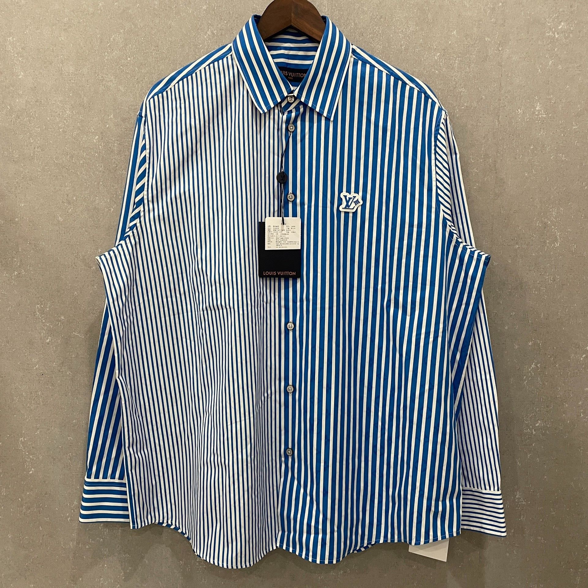 Louis Vuitton Louis Vuitton Striped Monogram Jacquard Shirt S Size US S / EU 44-46 / 1 - 2 Thumbnail